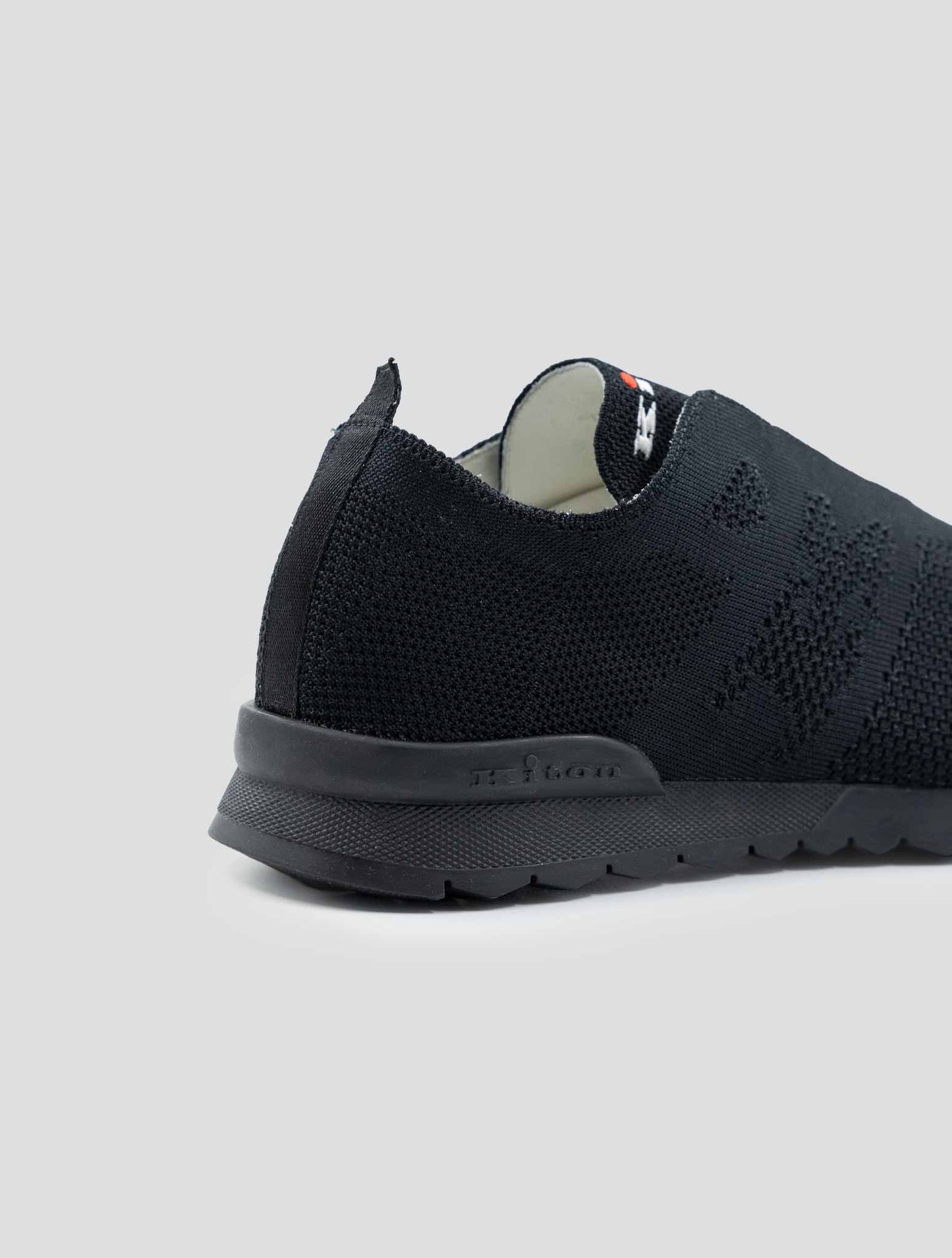 Kiton Black Cotton Ea Sneakers