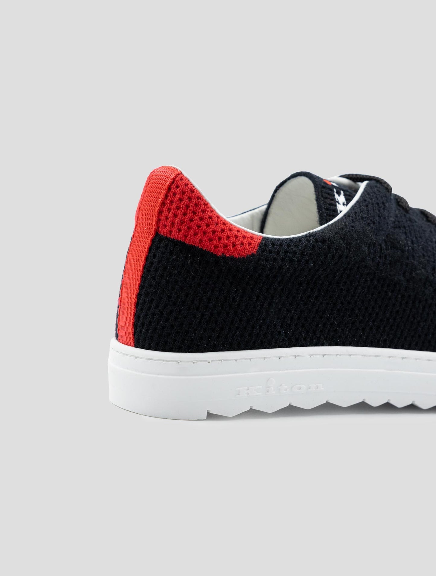 Kiton Black Cashmere Pl Sneakers