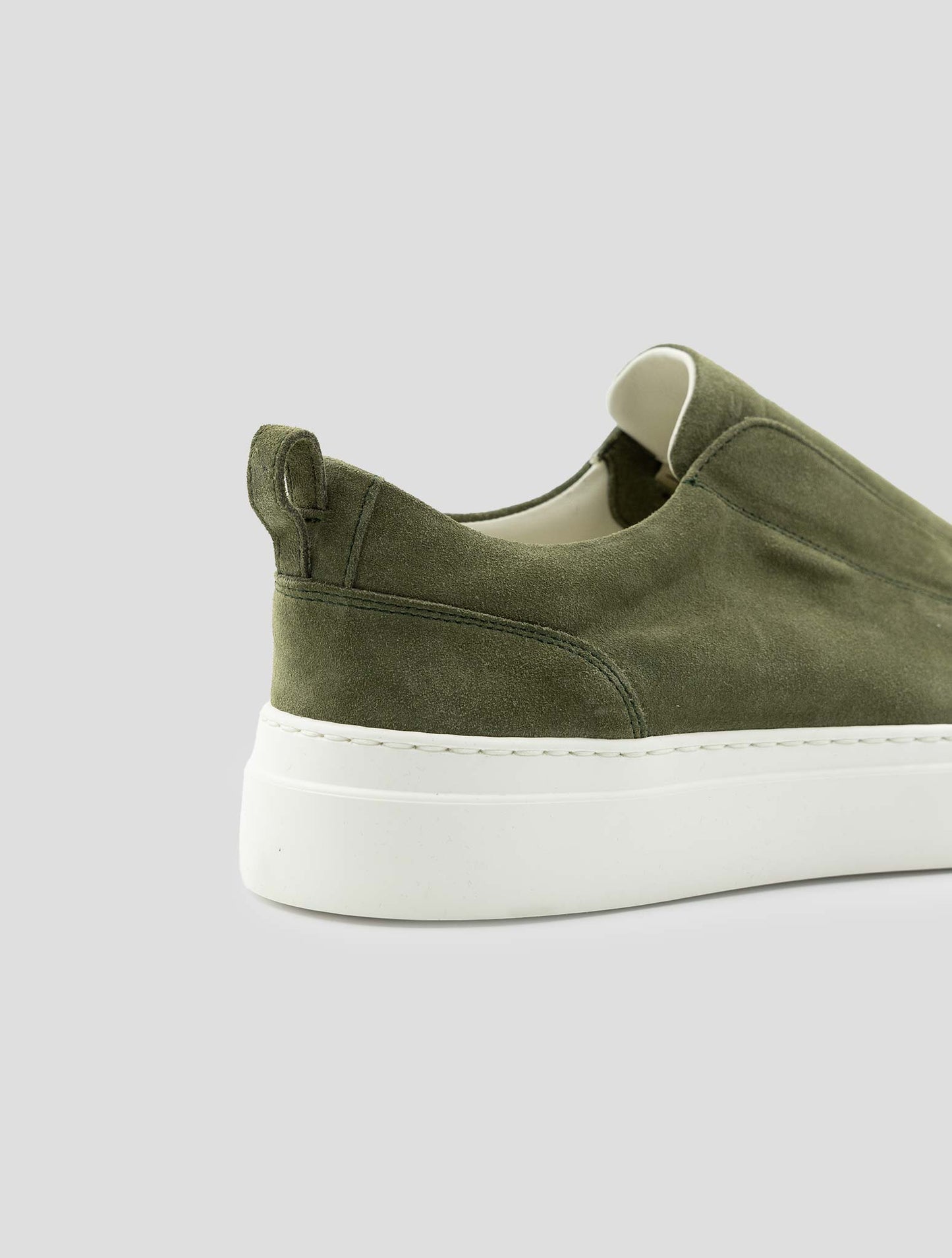 Kiton Green Leather Suede Sneakers