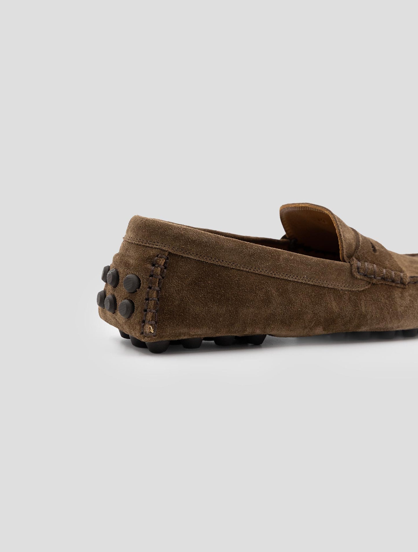 Kiton Brown Leather Suede Loafers