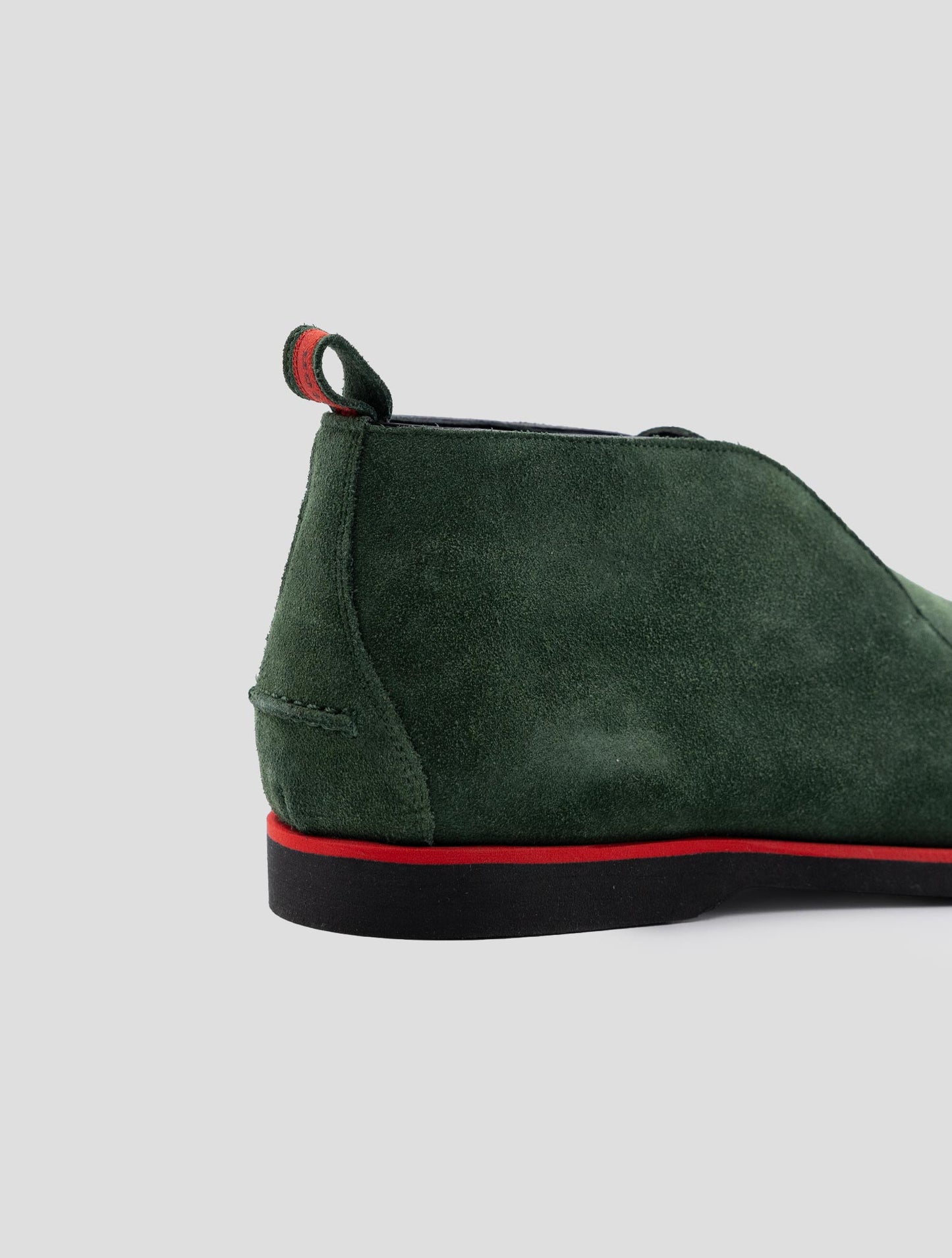 Kiton Green Leather Suede Boots