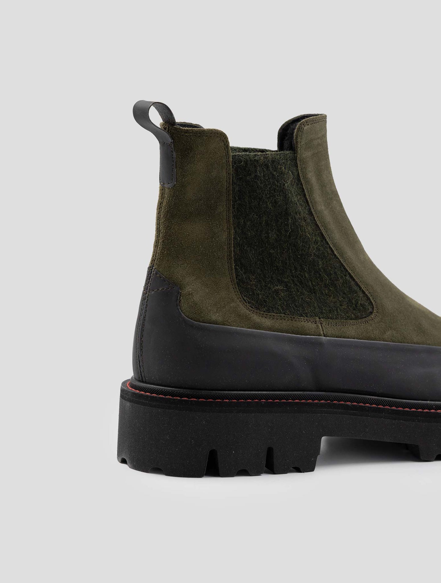 Kiton Green Leather Suede Boots