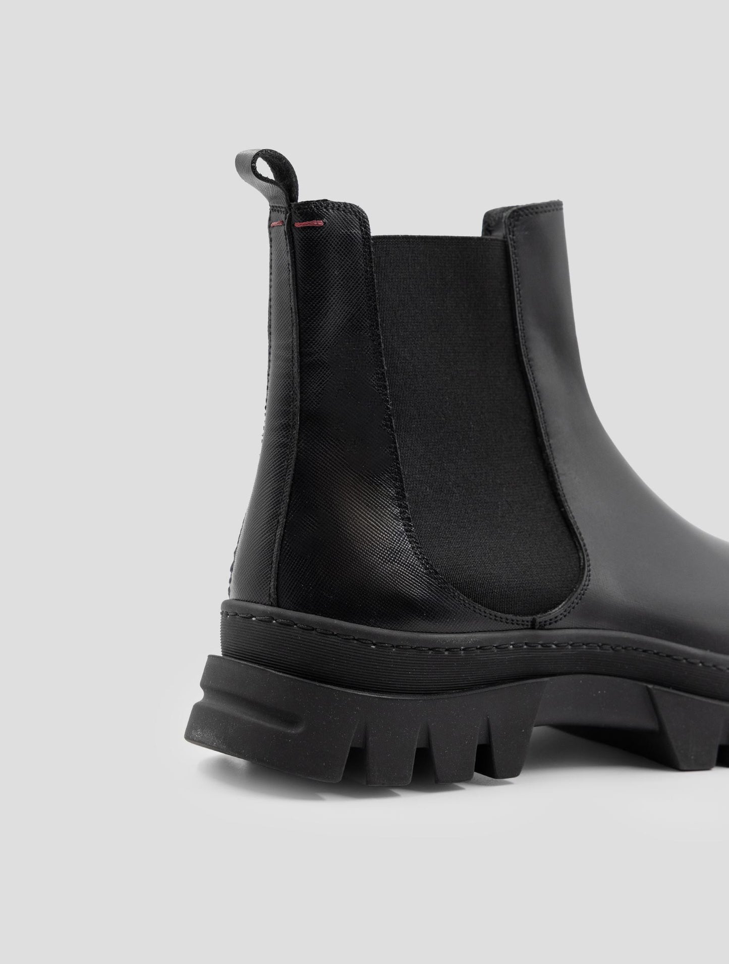 Kiton Black Leather Boots