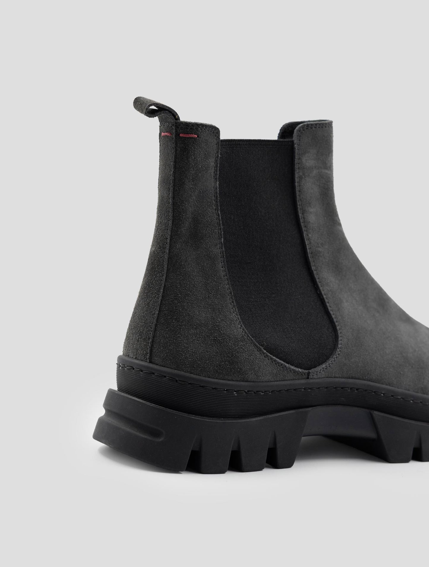 Kiton Gray Leather Suede Boots
