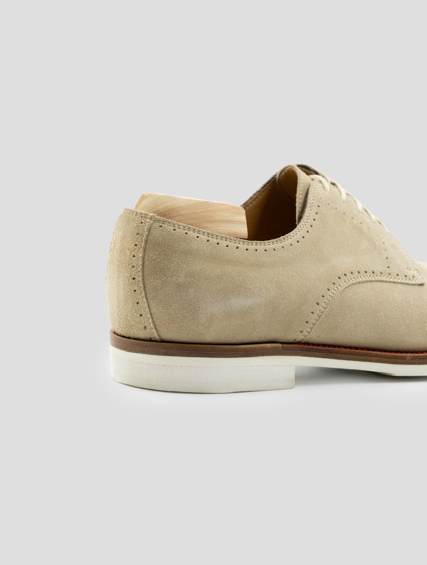 Kiton Beige Leather Suede Dress Shoes