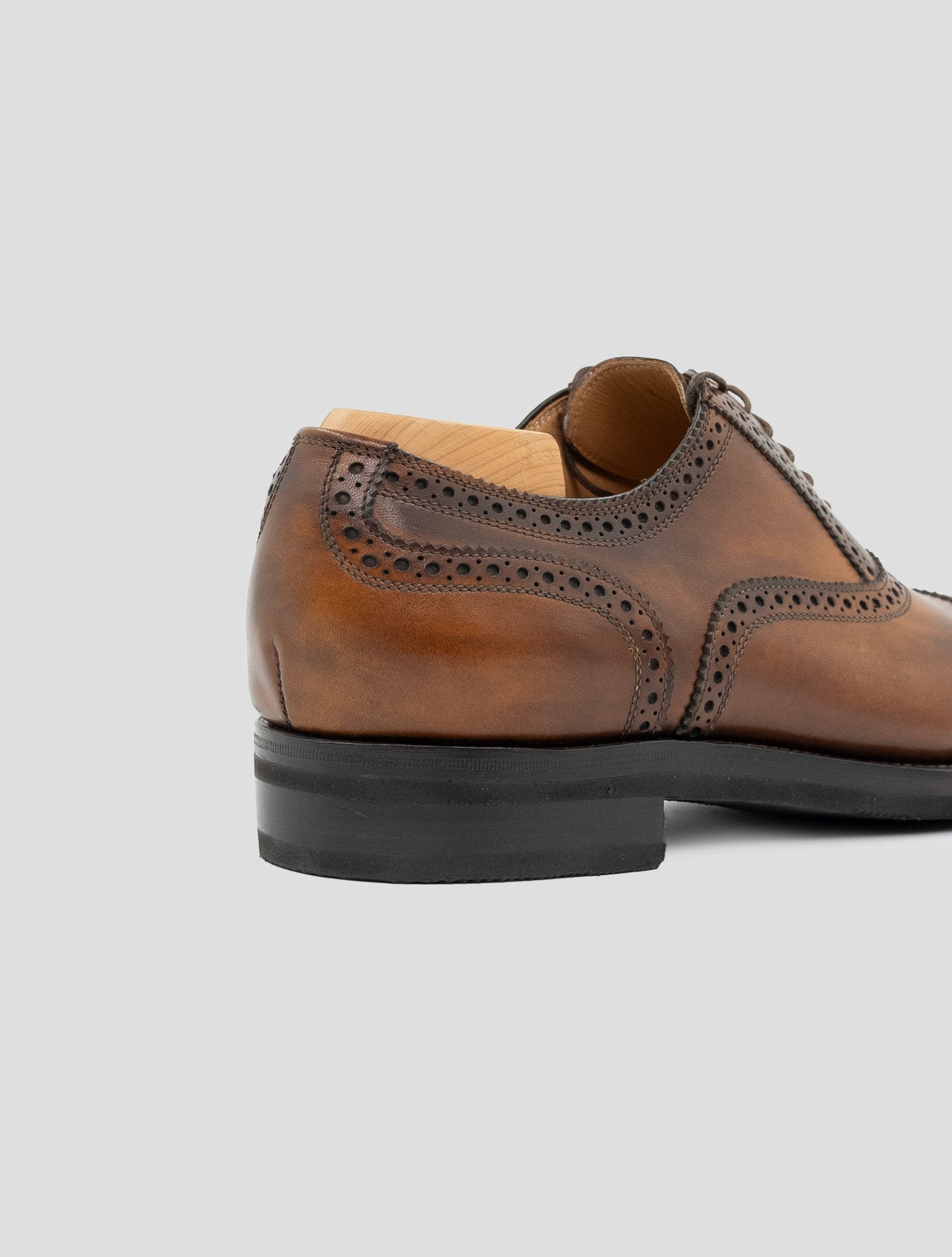 Kiton Brown Leather Calf Dress Shoes