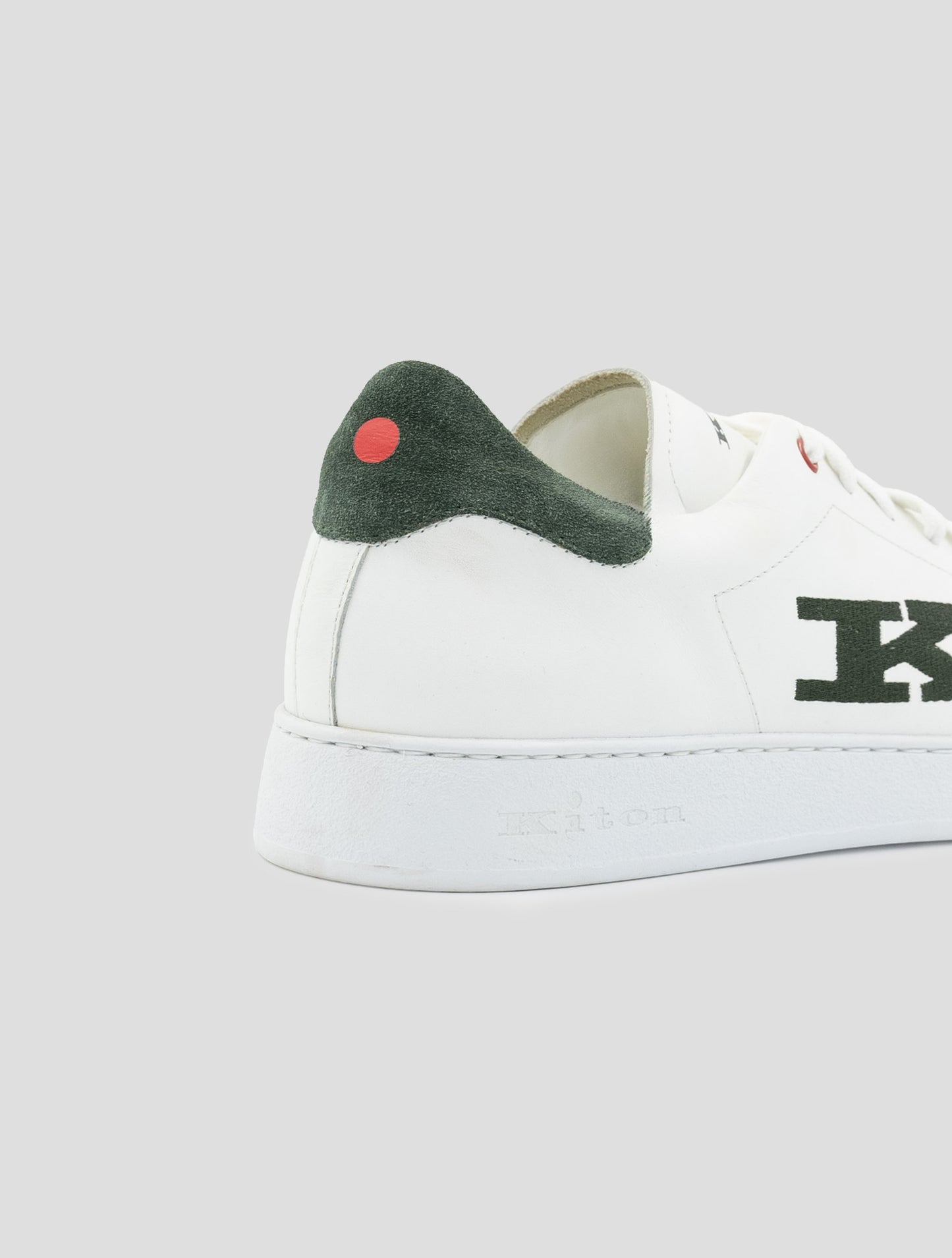 Kiton White Leather Sneakers