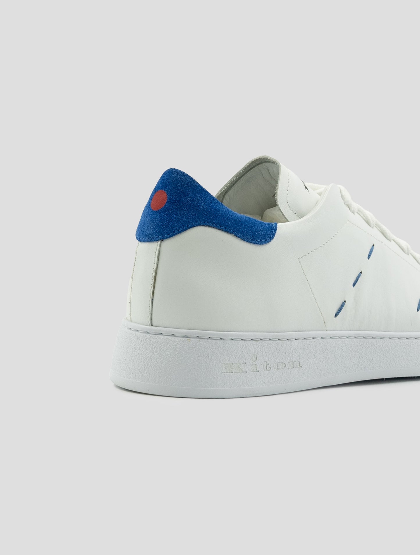 Kiton White Leather Sneakers