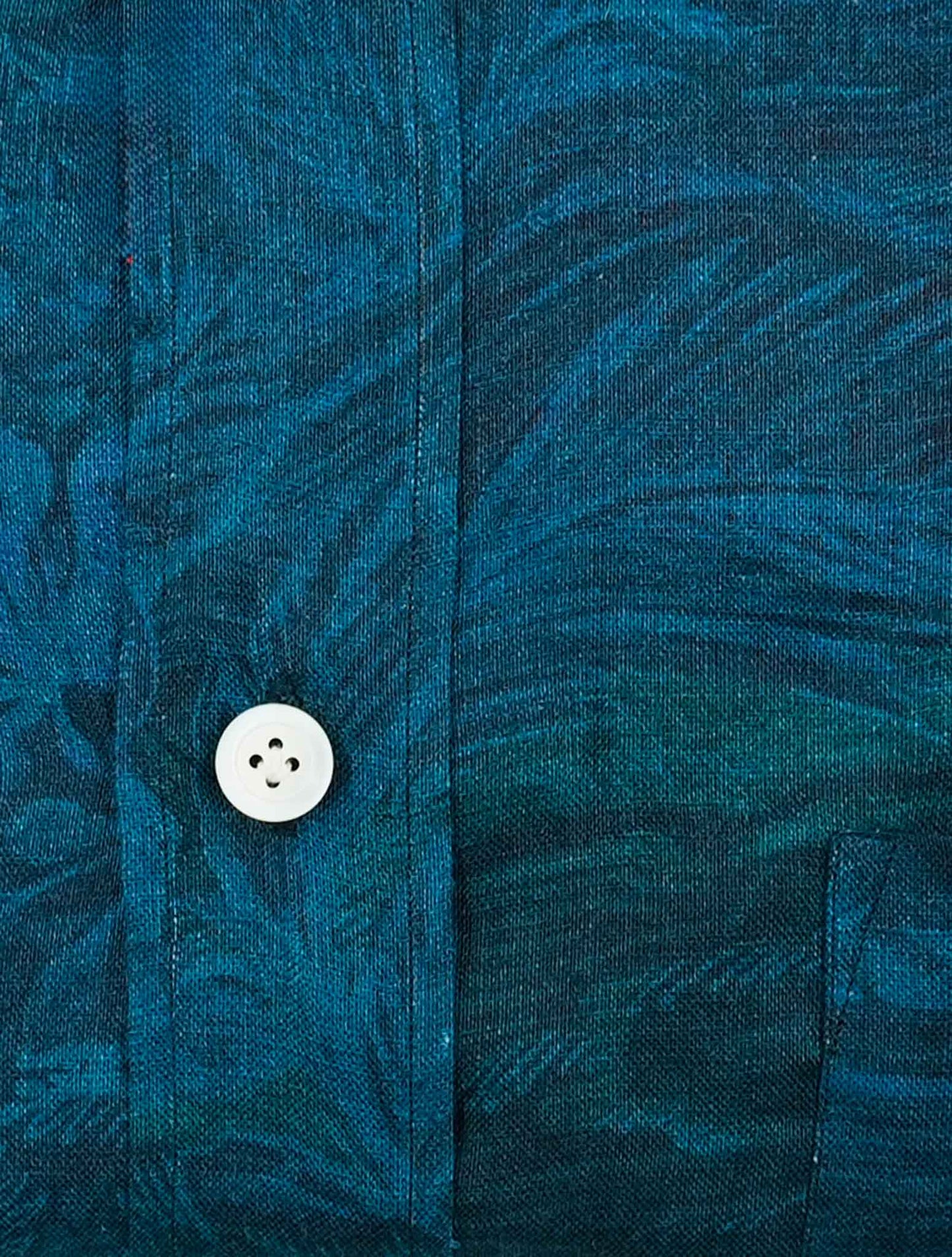 Kiton Blue Linen Shirt