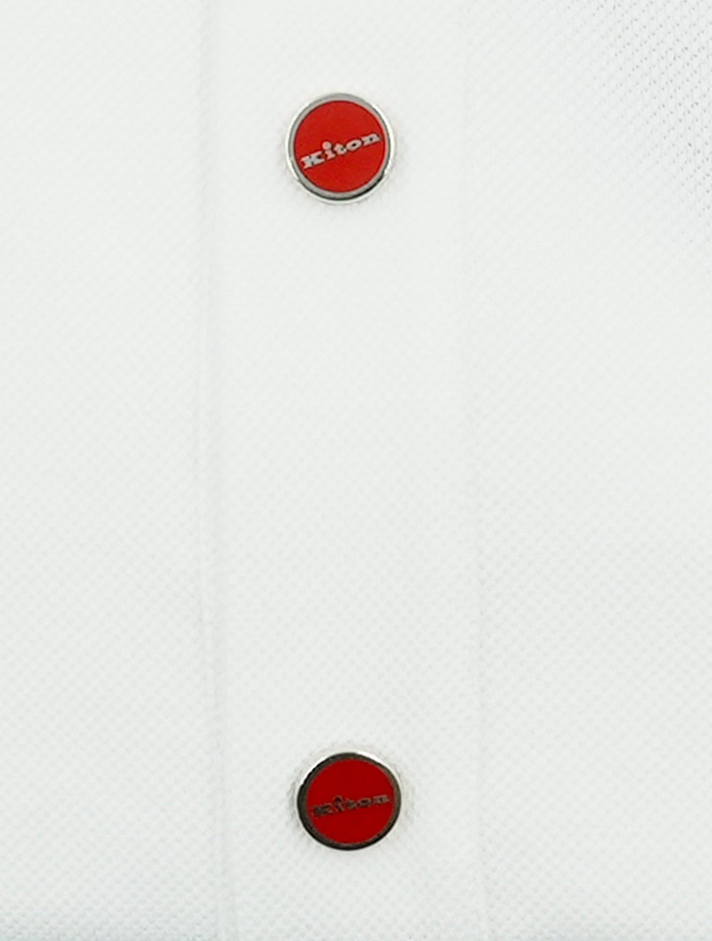 Kiton White Cotton Miami Polo Shirt