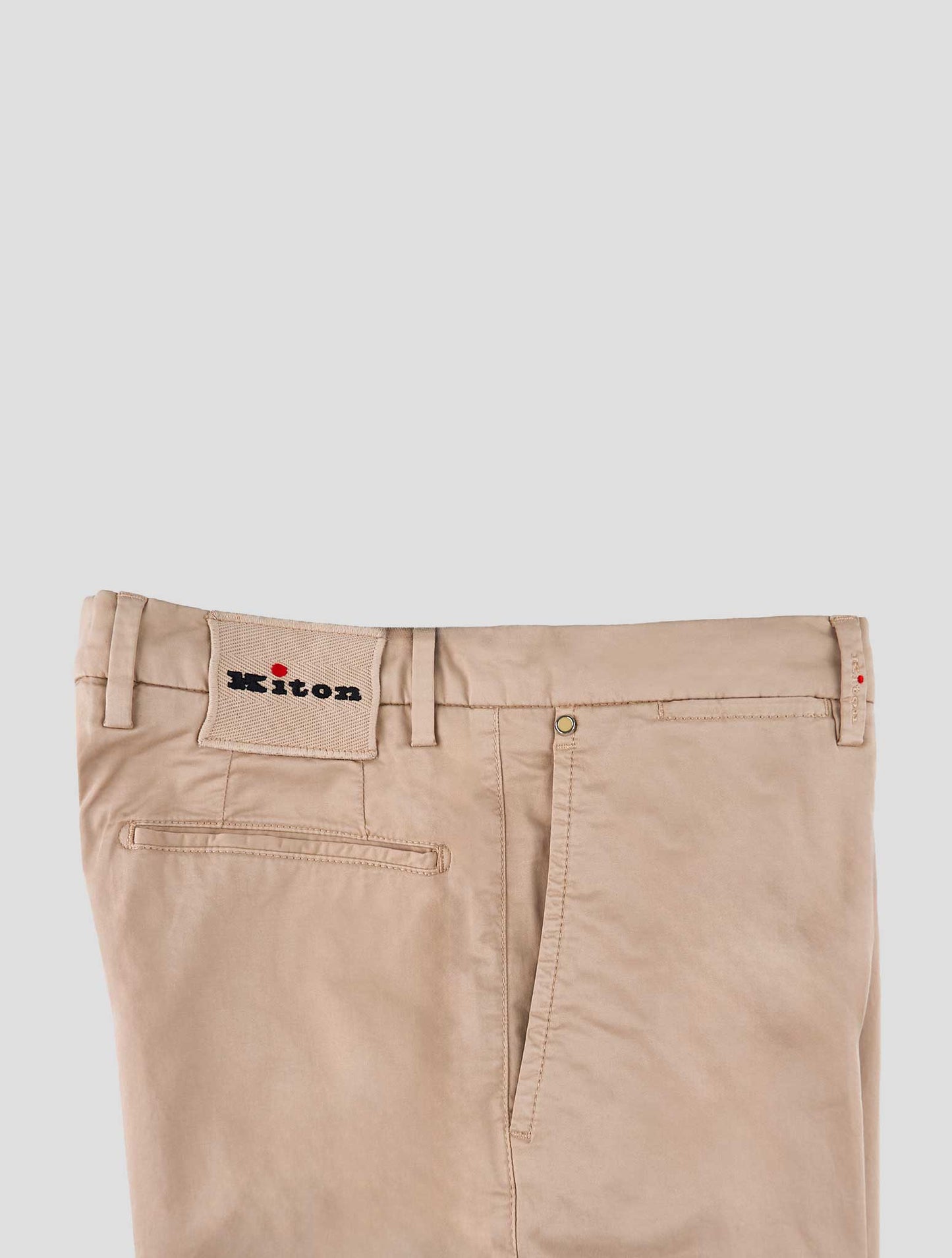 Kiton Beige Cotton Ea Pants
