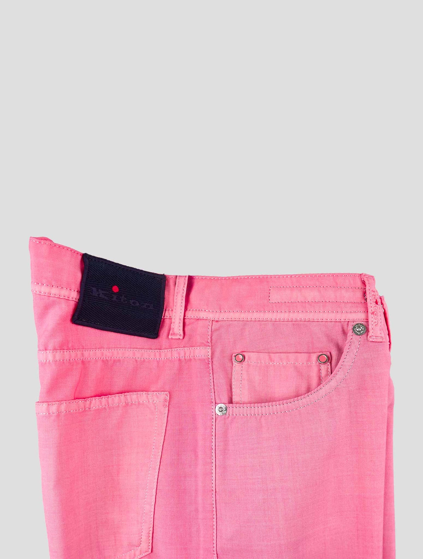 Kiton Pink Wool Jeans