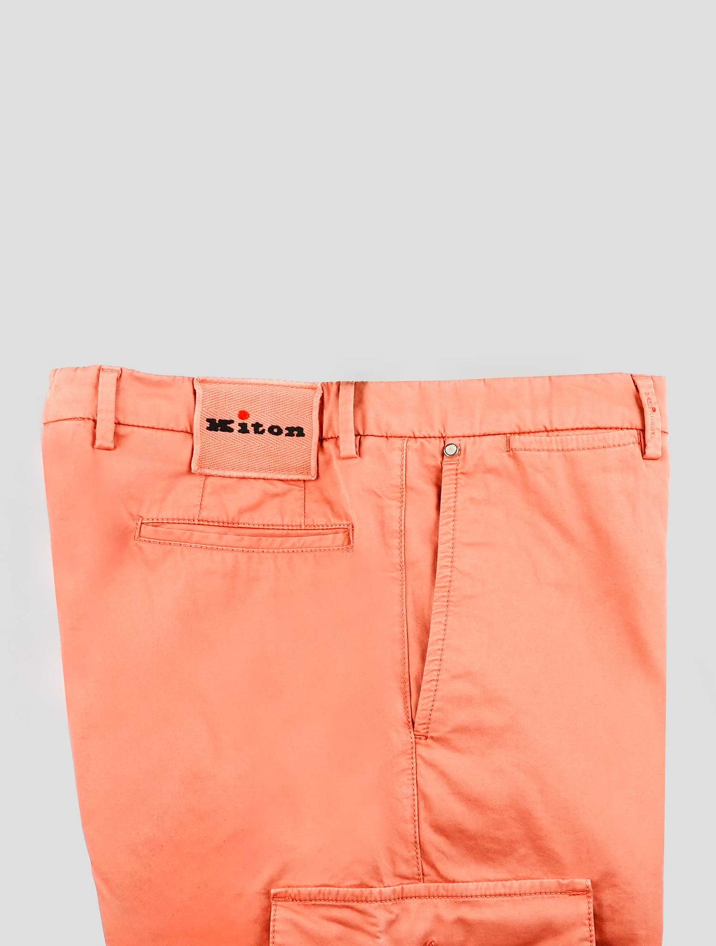 Kiton Pink Cotton Ea Cargo Pants
