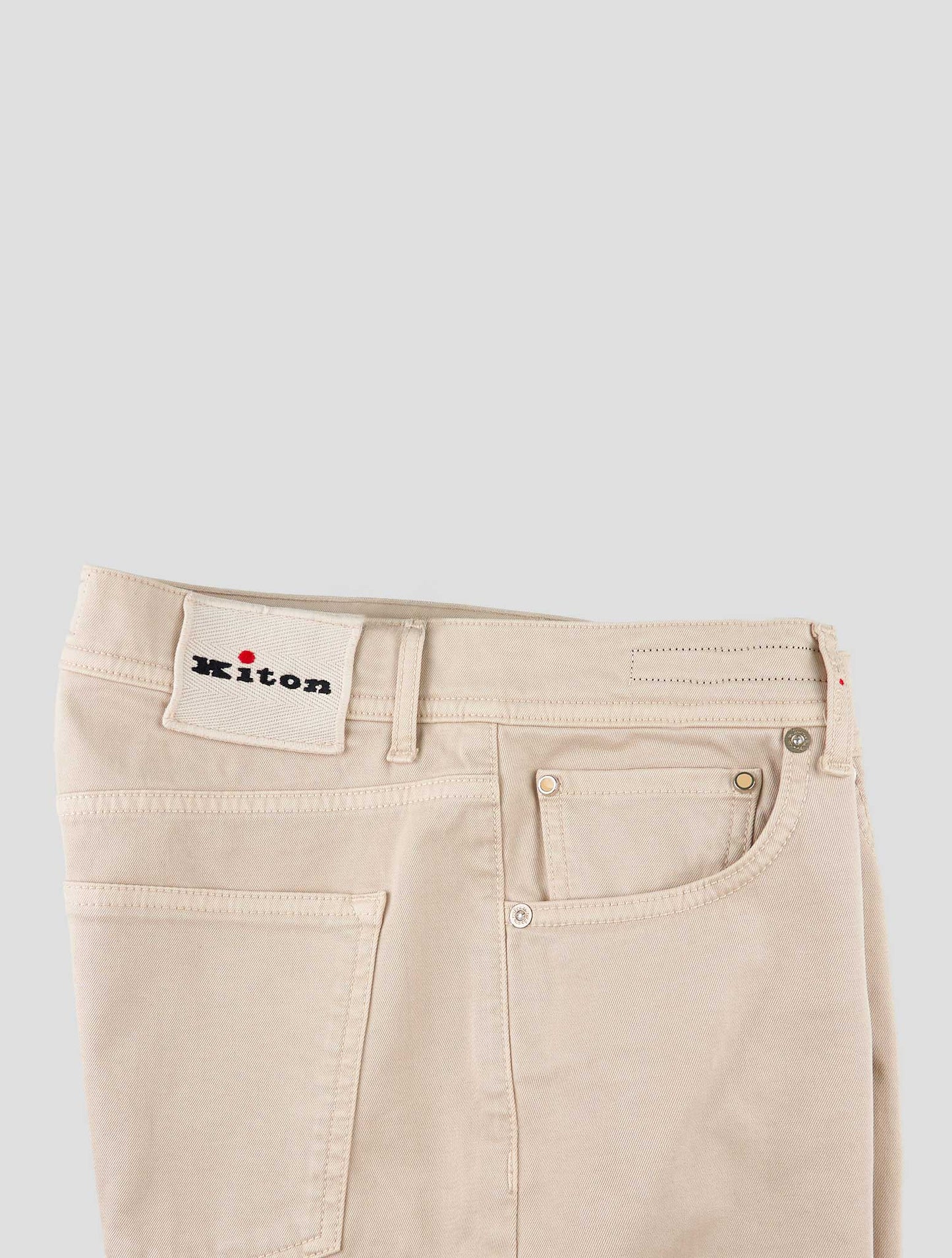 Kiton Beige Cotton Ea Jeans
