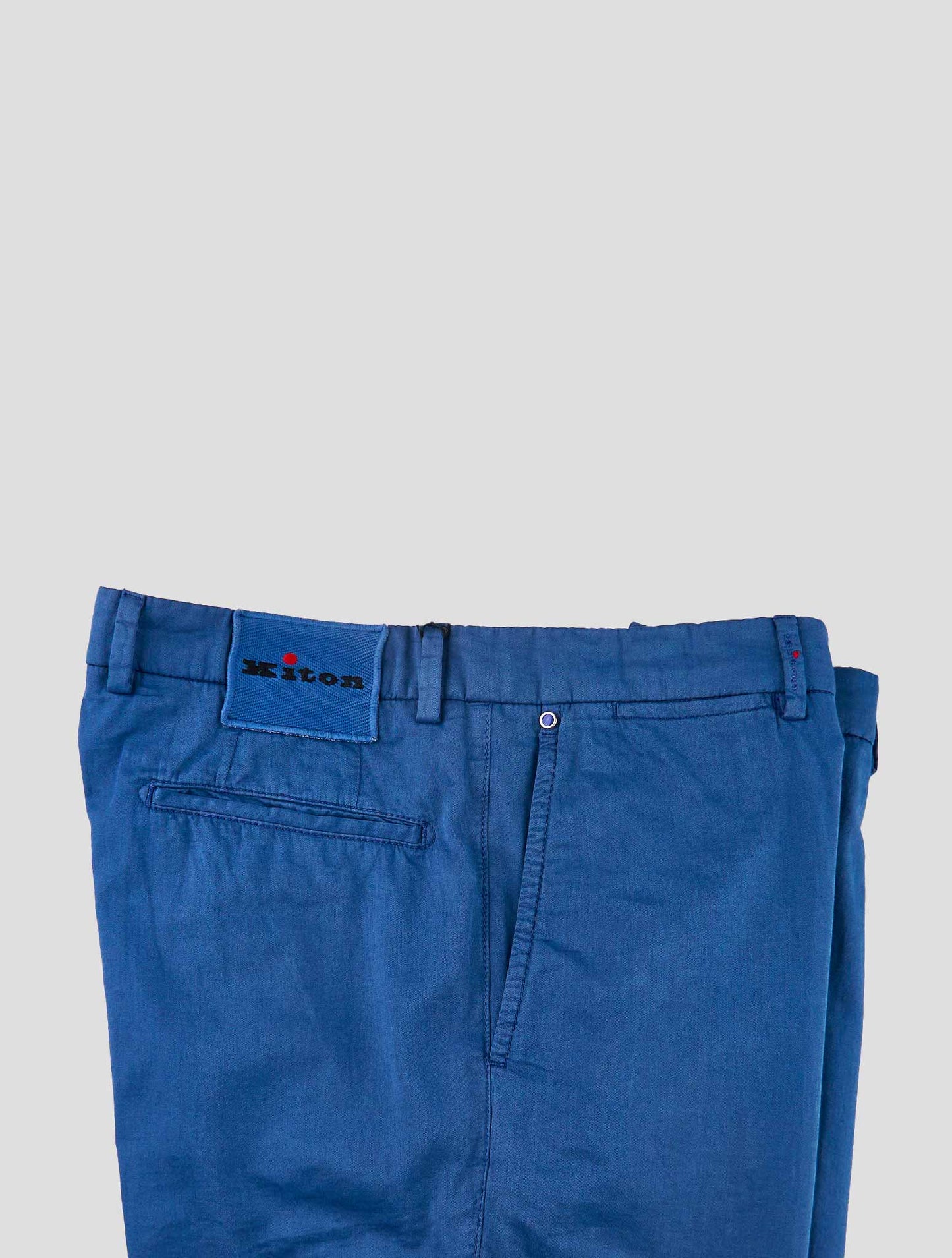 Kiton Blue Cotton Ea Cargo Pants