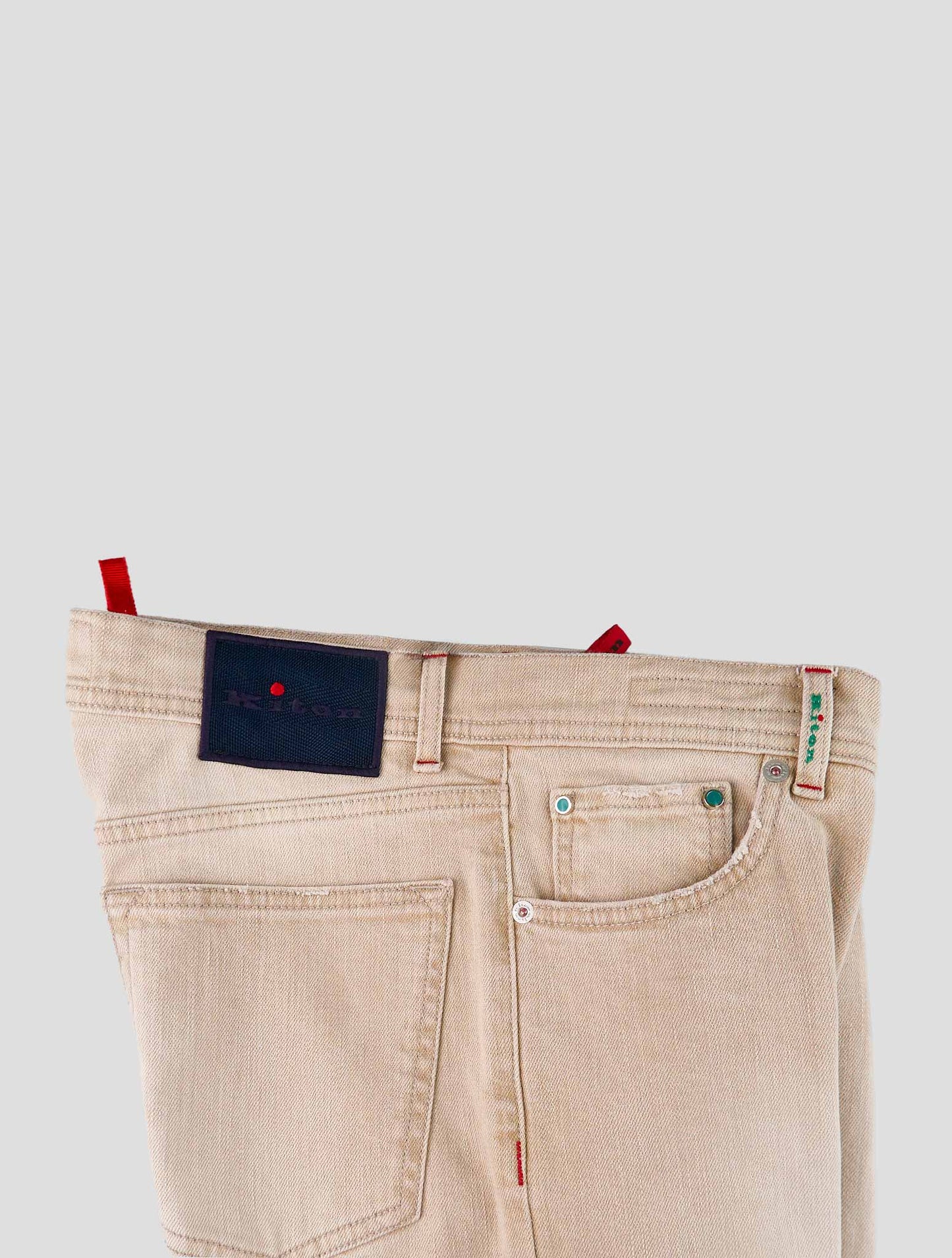 Kiton Beige Cotton Ea Jeans