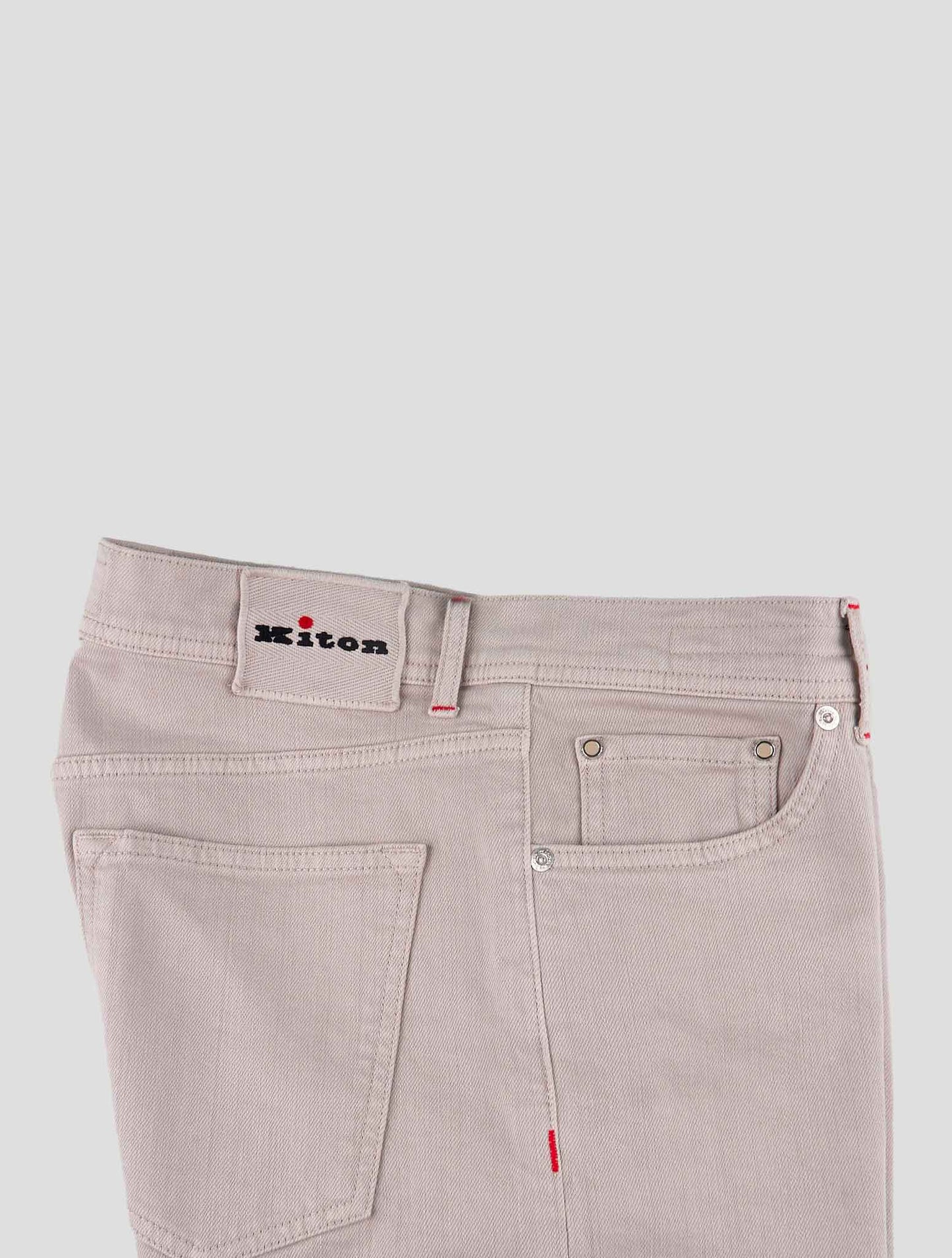 Kiton Gray Cotton Ea Jeans