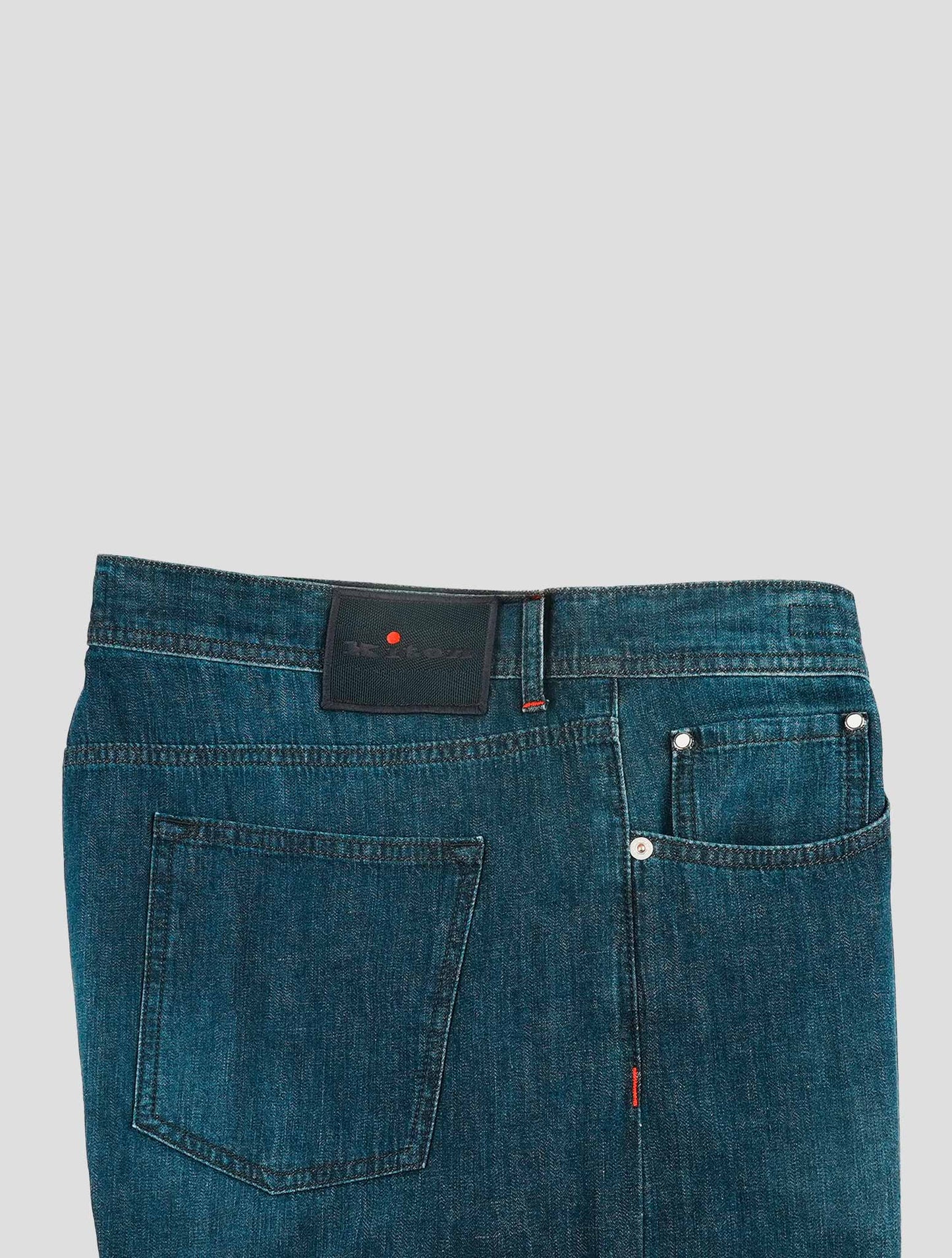 Kiton Blue Cotton Ea Jeans