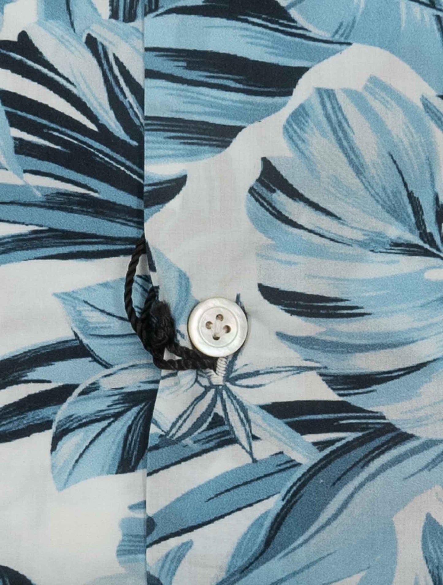 Kiton Light Blue White Cotton Shirt Nerano