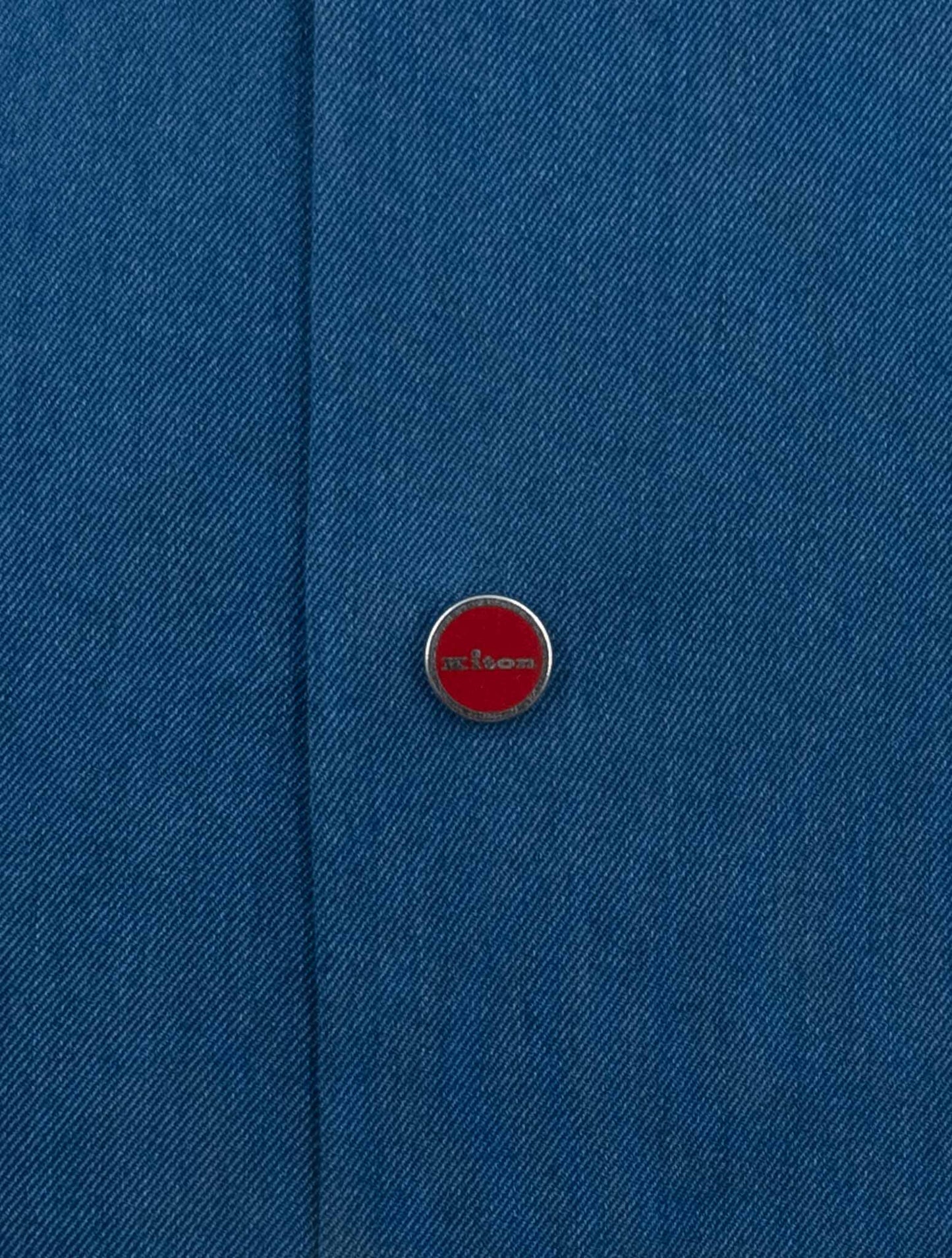 Kiton Denim Cotton Shirt Nerano