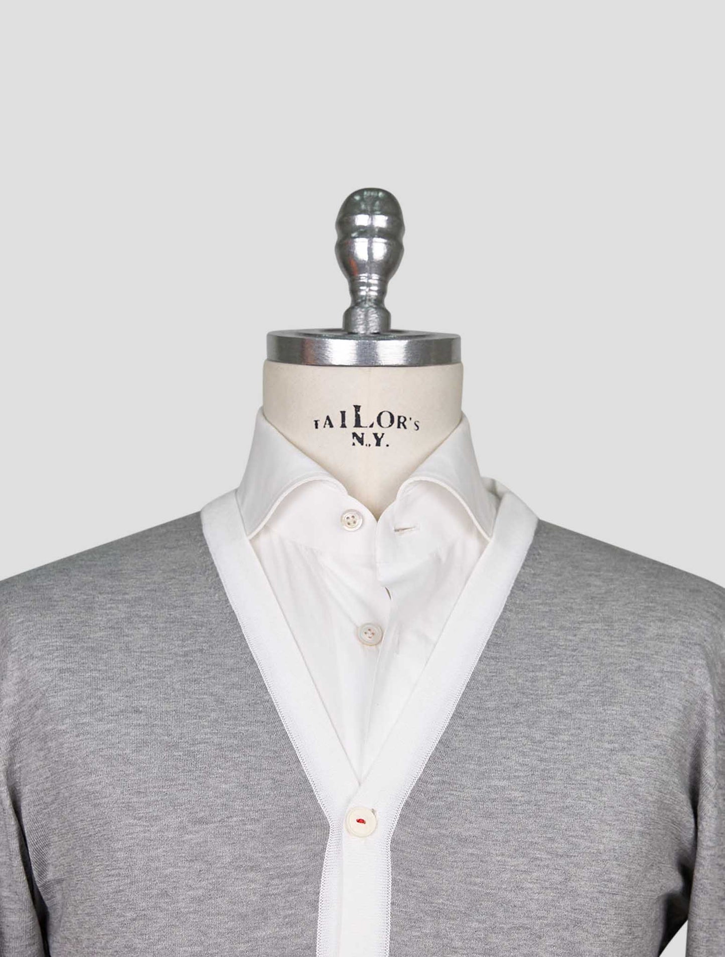 Kiton Green Cashmere Gilet Cardigan