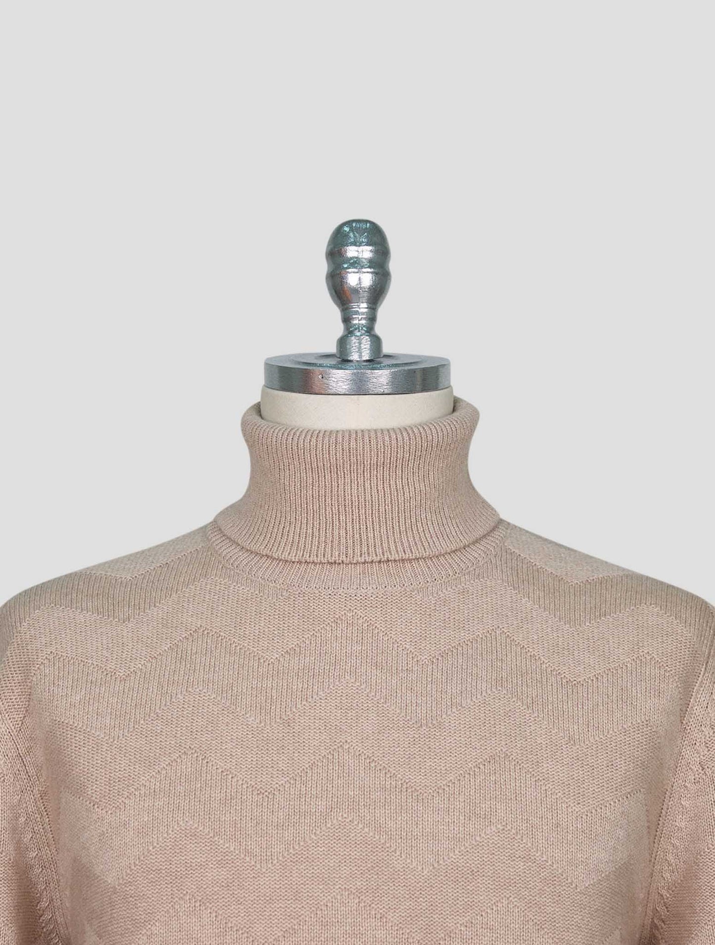 Kiton Beige Cashmere Sweater Turtleneck