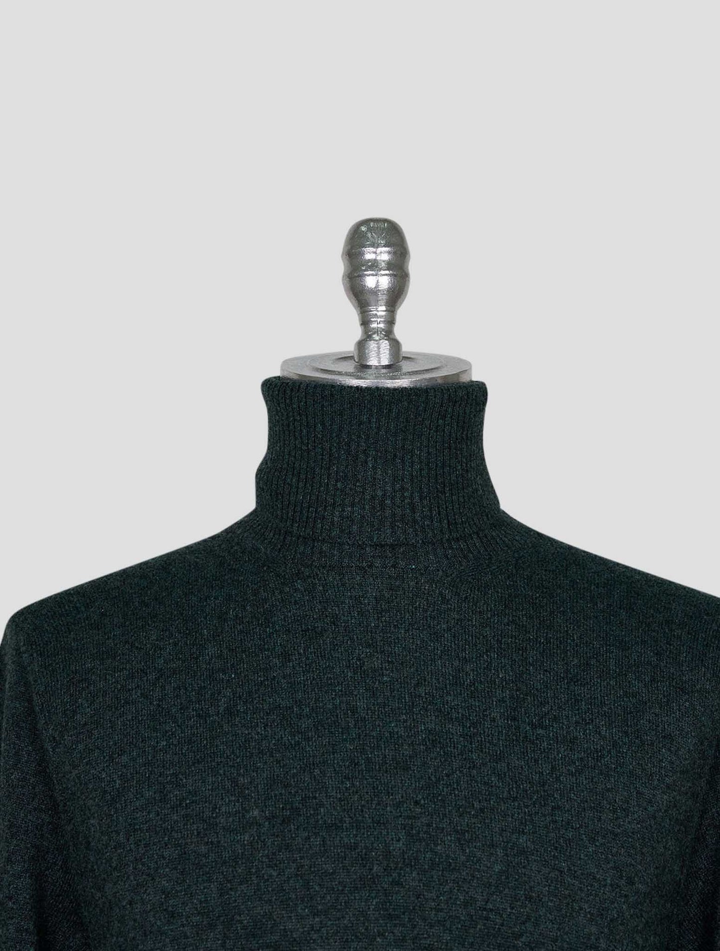 Kiton Green Cashmere Sweater Turtleneck