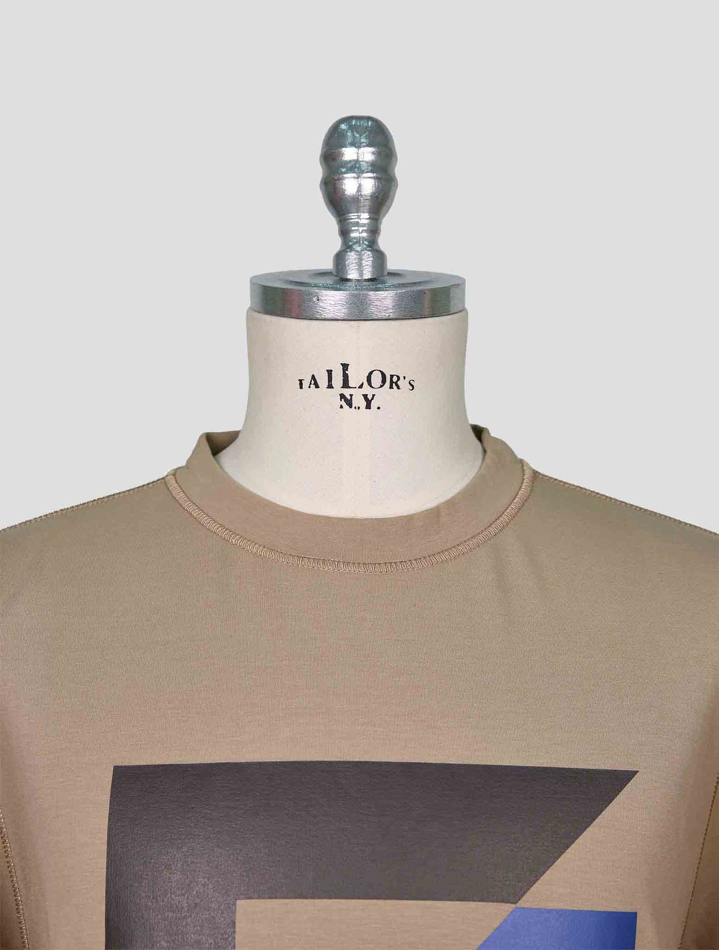Kiton Beige Cotton Ea Sweater Crewneck