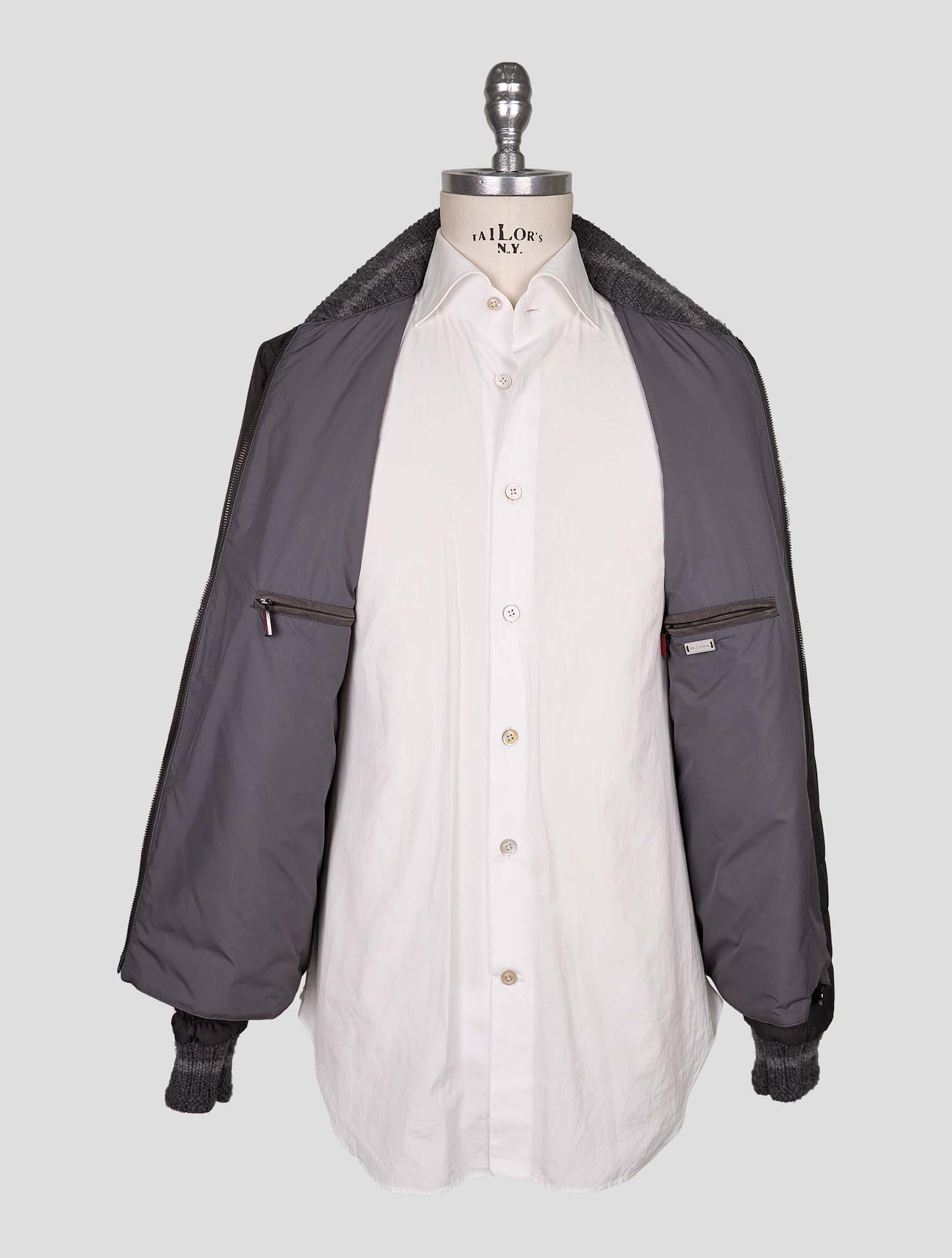Kiton Gray Pl Coat