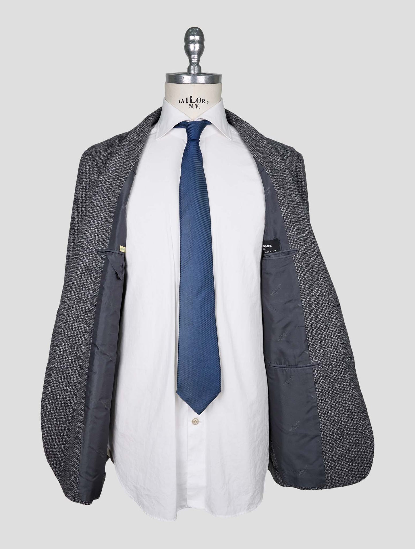 Kiton Gray Cashmere Blazer