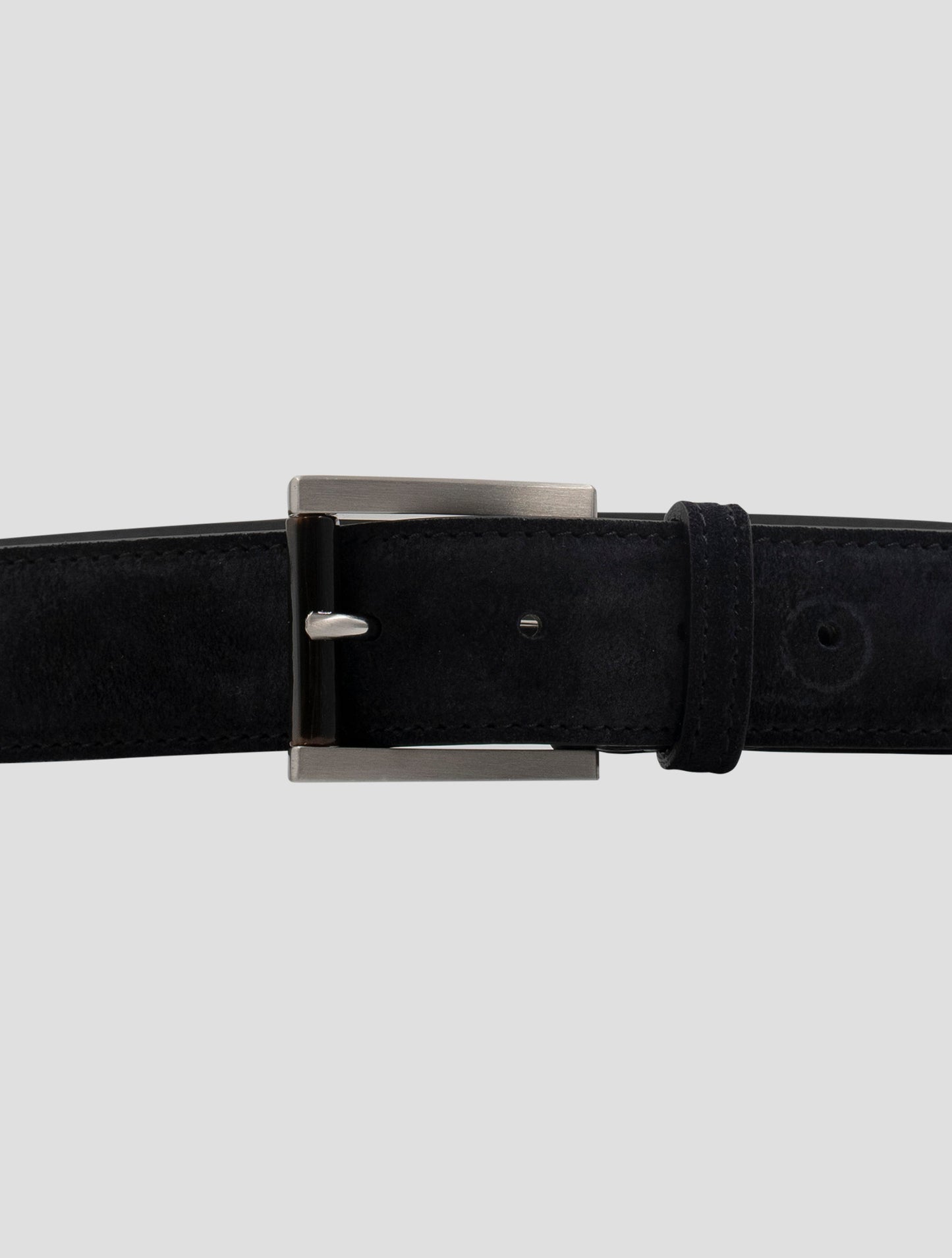 Kiton Blue Leather Suede Belt