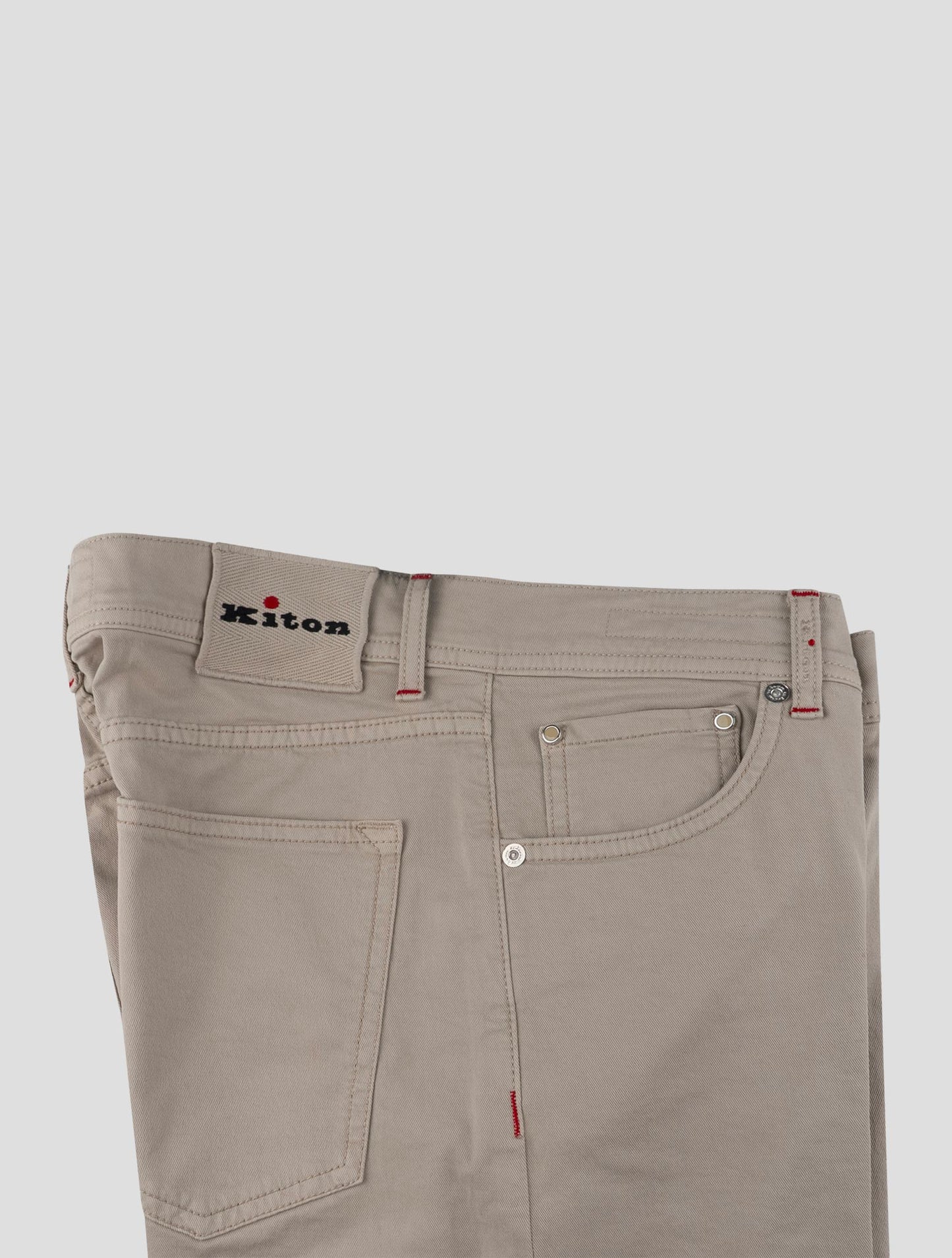 Kiton Beige Cotton Ea Jeans