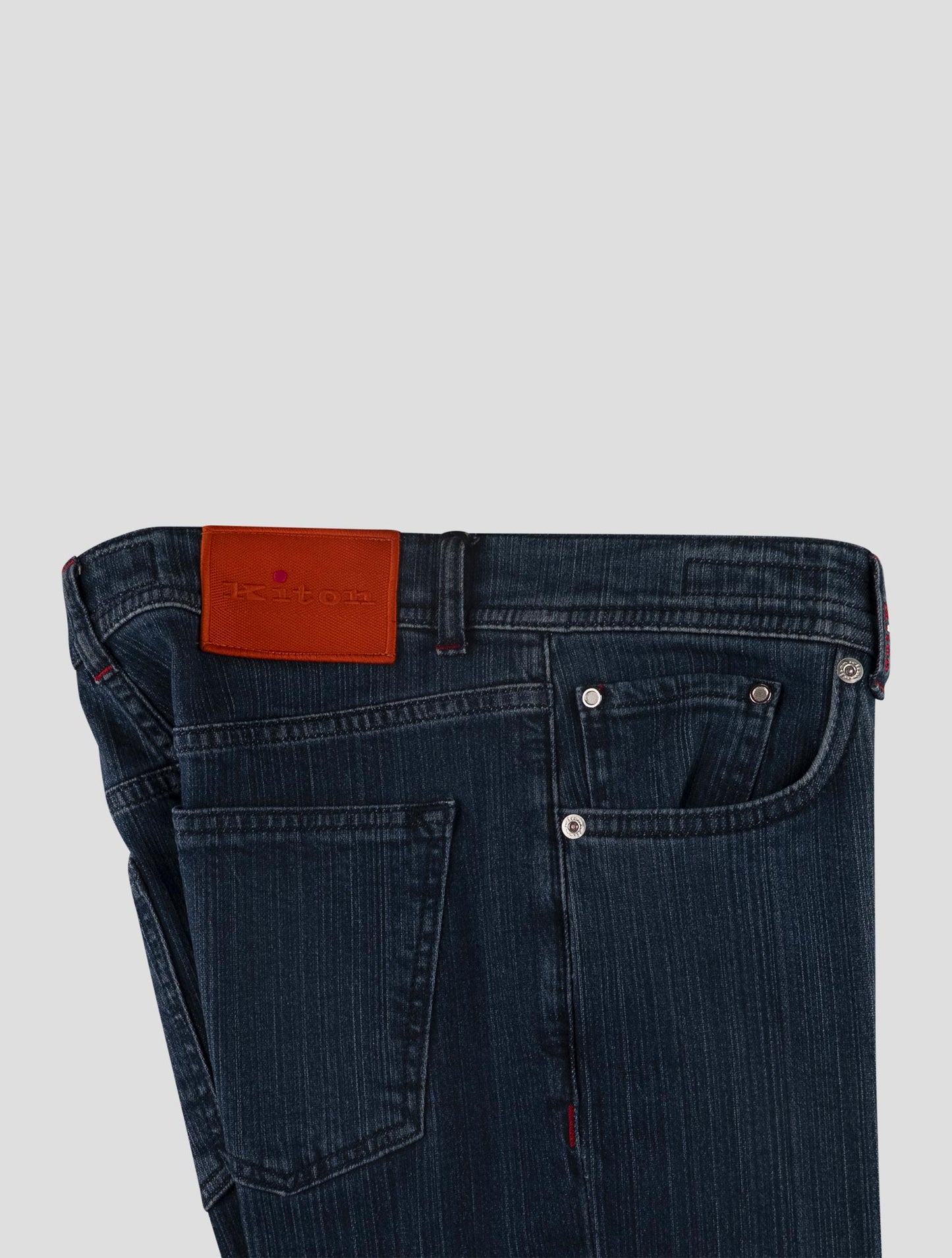 Kiton Blue Cotton Ea Jeans