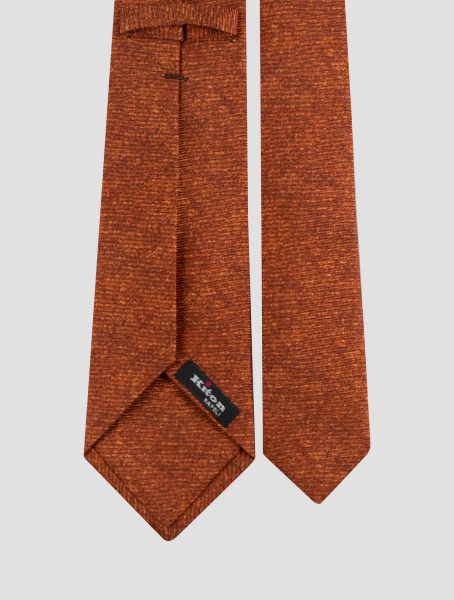 Kiton Brown Silk Tie