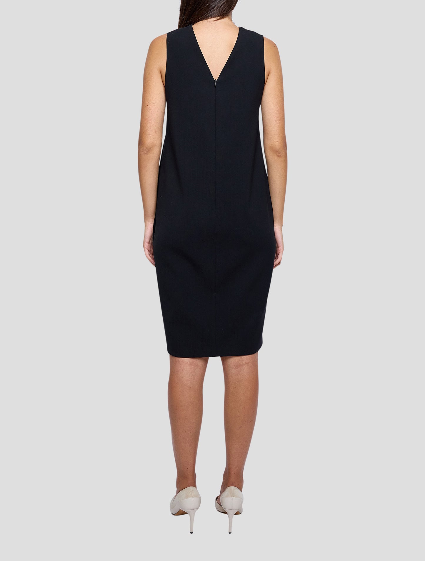 Kiton Black Virgin Wool Ea Dress Women