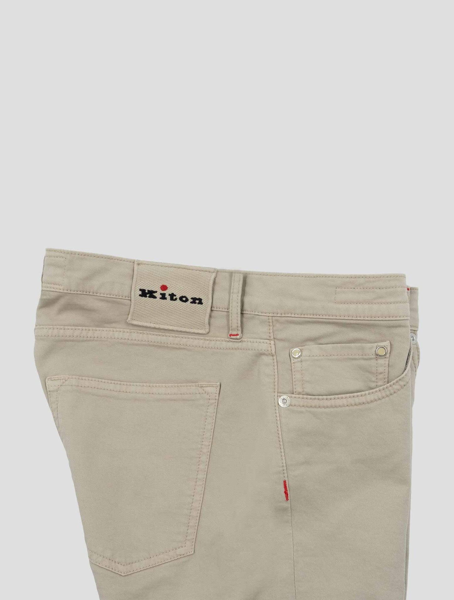 Kiton Beige Cotton Ea Jeans