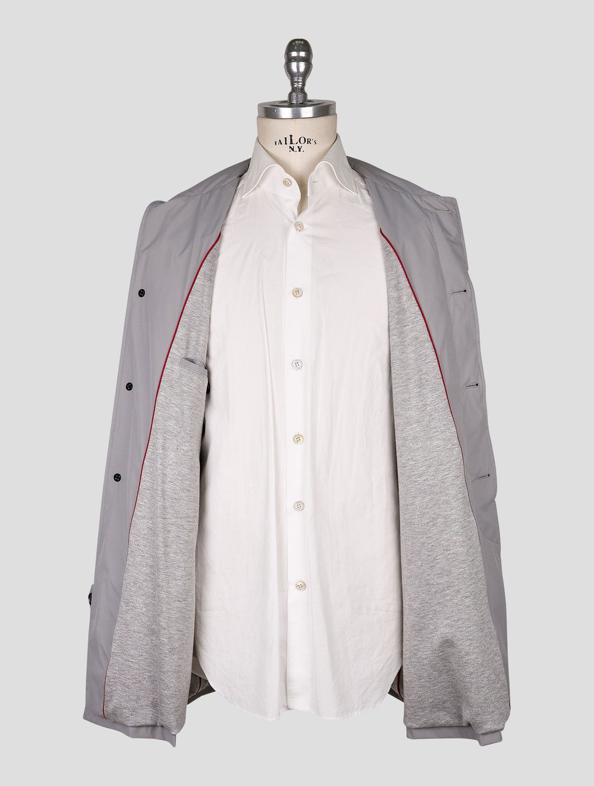 Kiton Gray Pl Coat