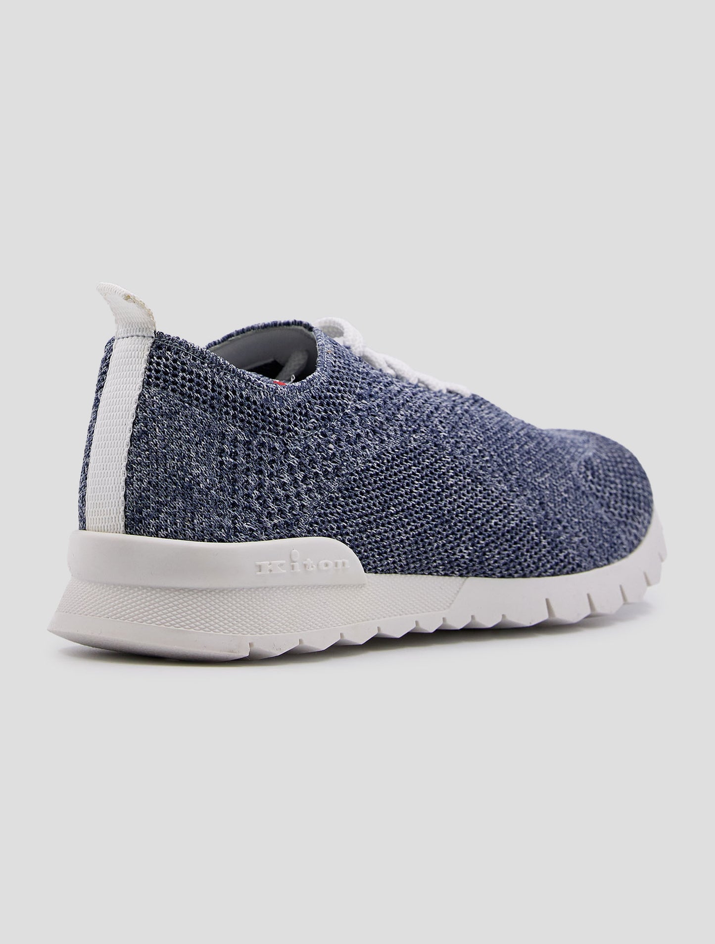 Kiton Blue Cotton Ea Sneakers