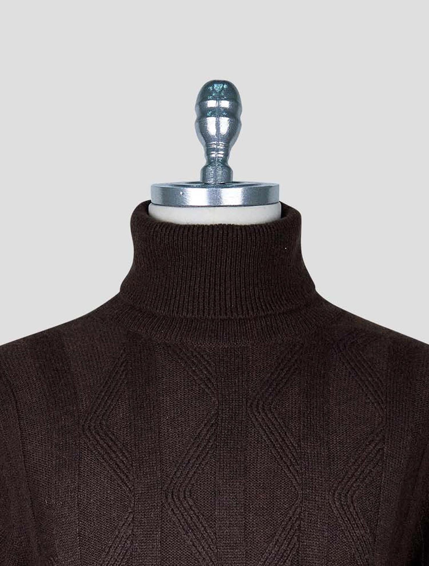 Kiton Brown Cashmere Sweater Turtleneck