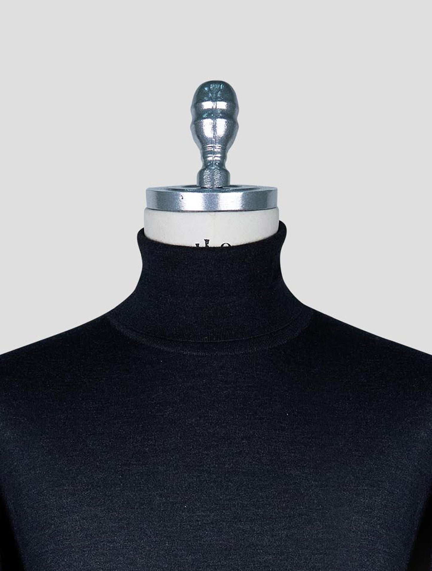 Kiton Dark Gray Cashmere Silk Sweater Turtleneck