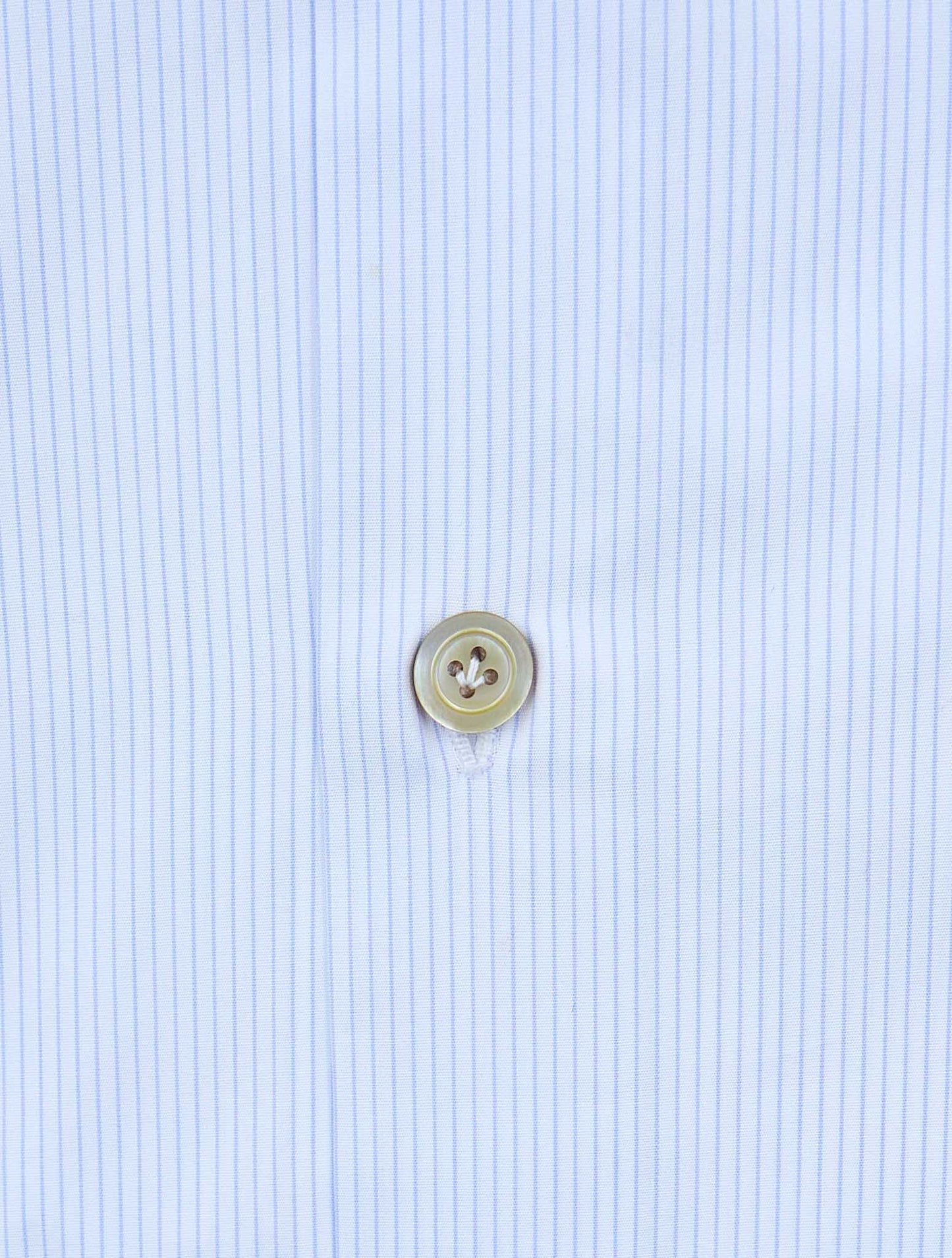 Kiton Light Blue White Cotton Shirt