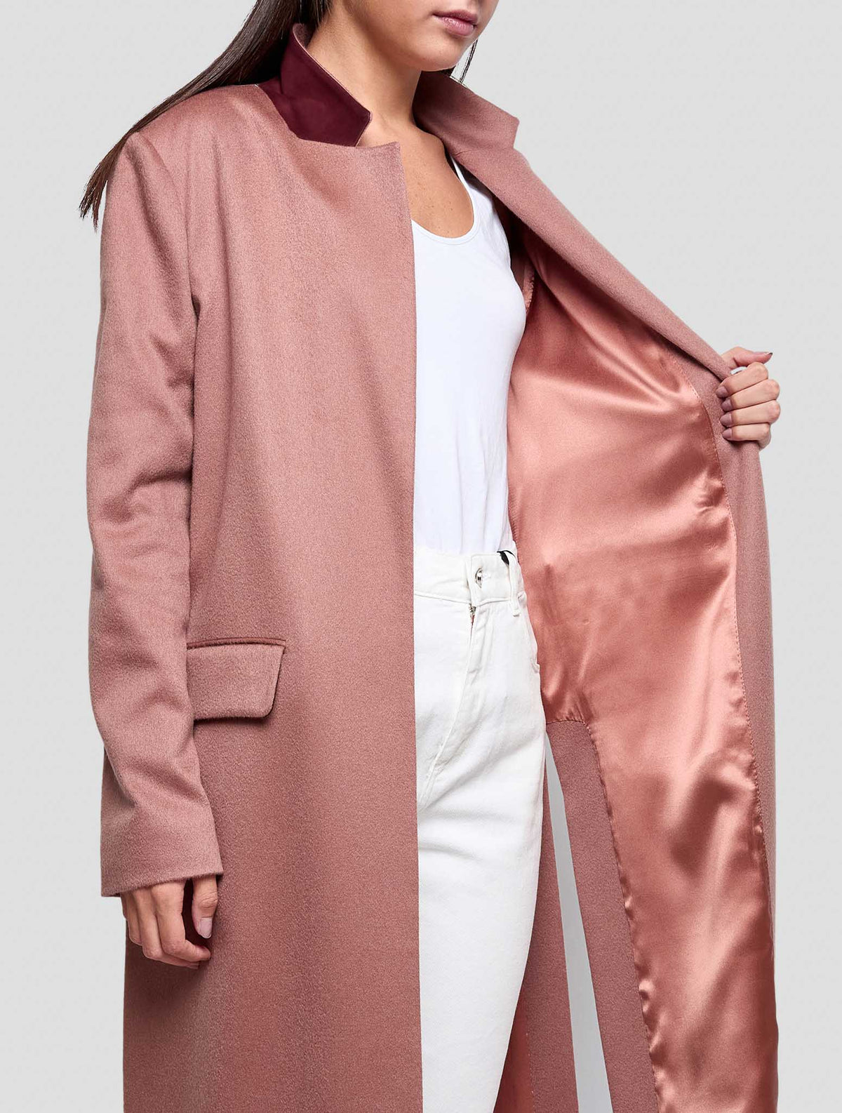 Kiton Brown Cashmere Pa Ea Overcoat Women
