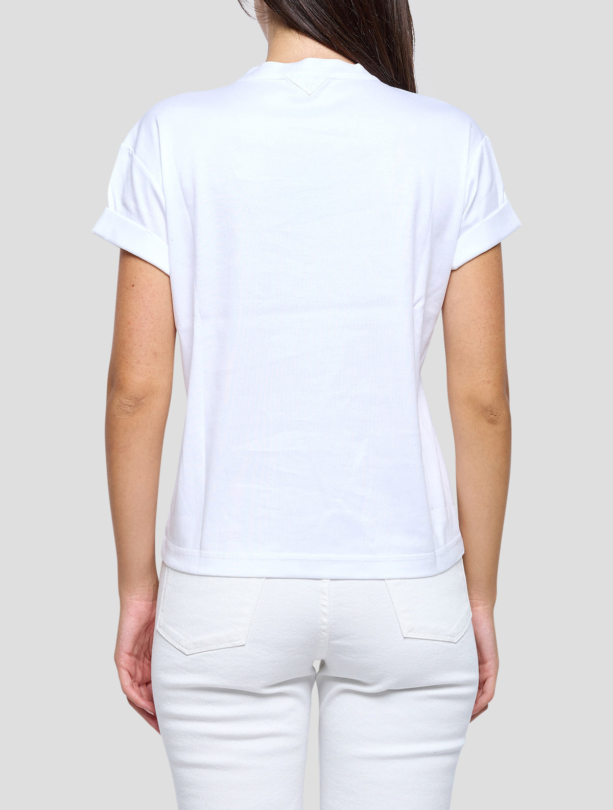 Kiton White Cotton T-Shirt Women