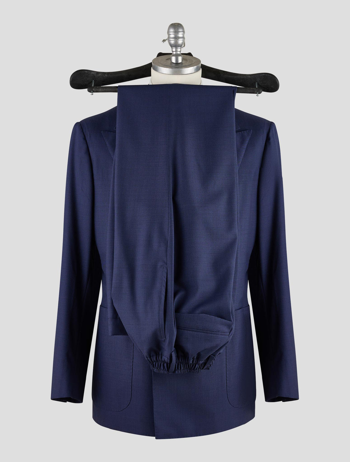 Kiton Knt Blue Virgin Wool Suit