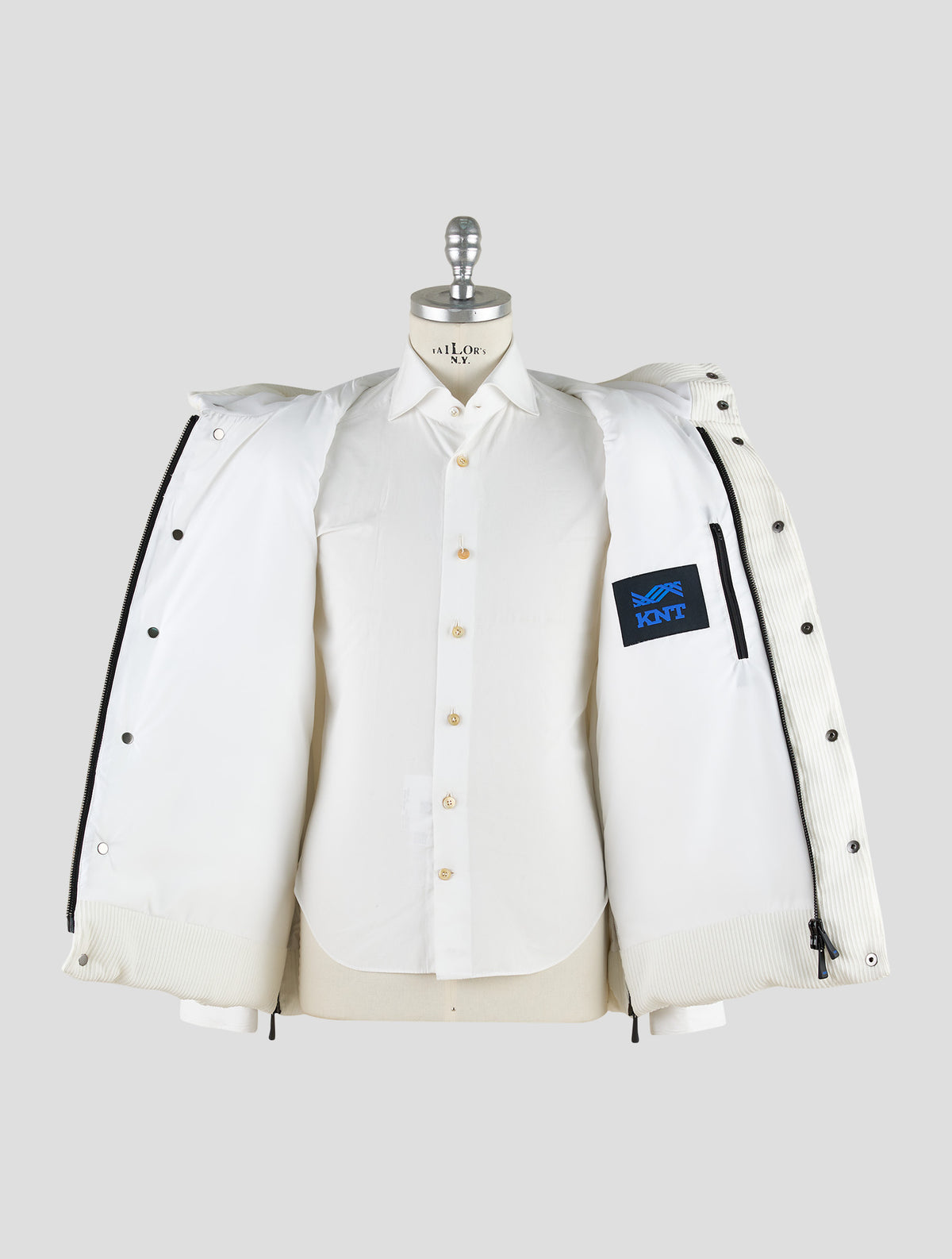Kiton Knt White Pl Pa Ea Gilet Coat