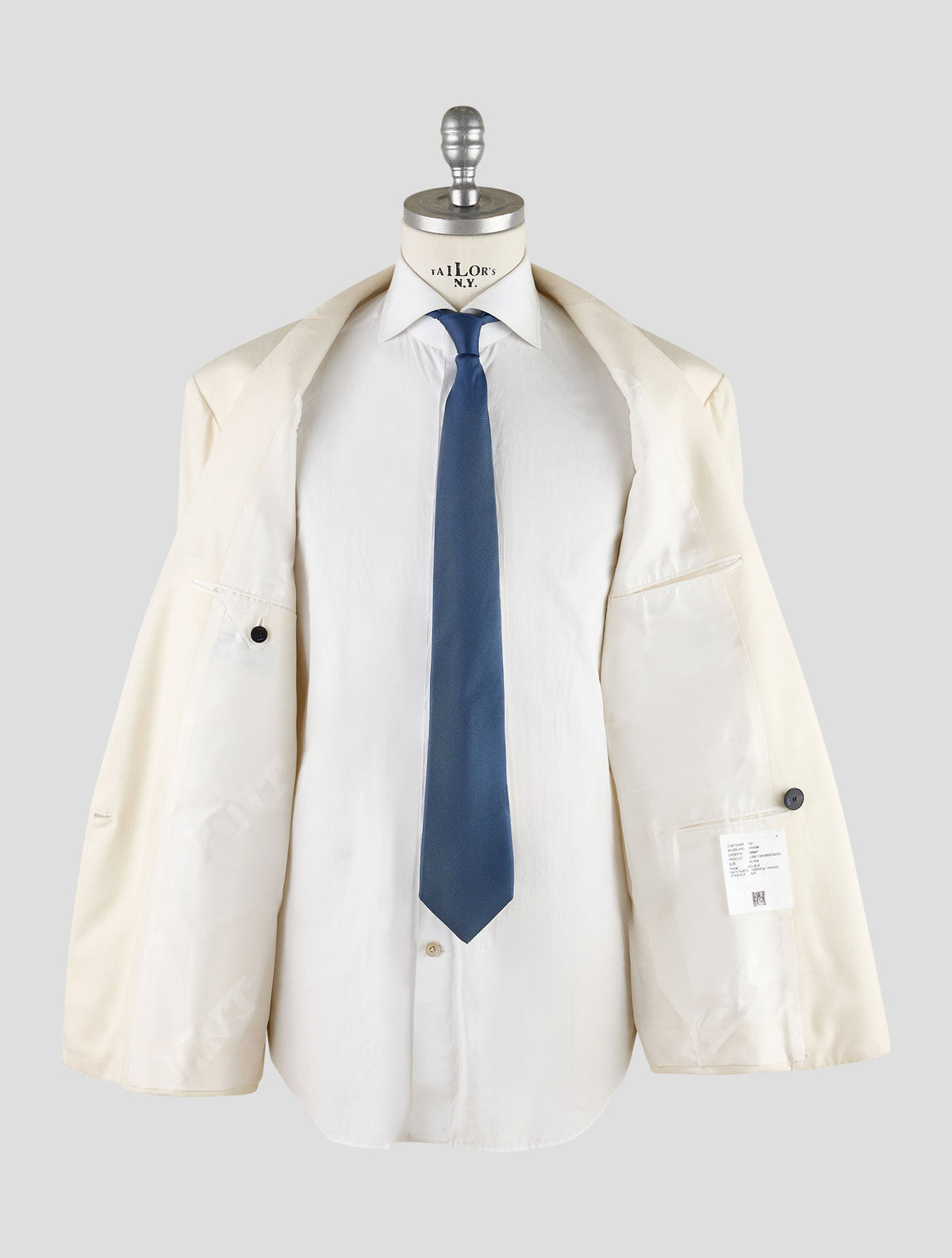 Kiton Knt White Cashmere Blazer