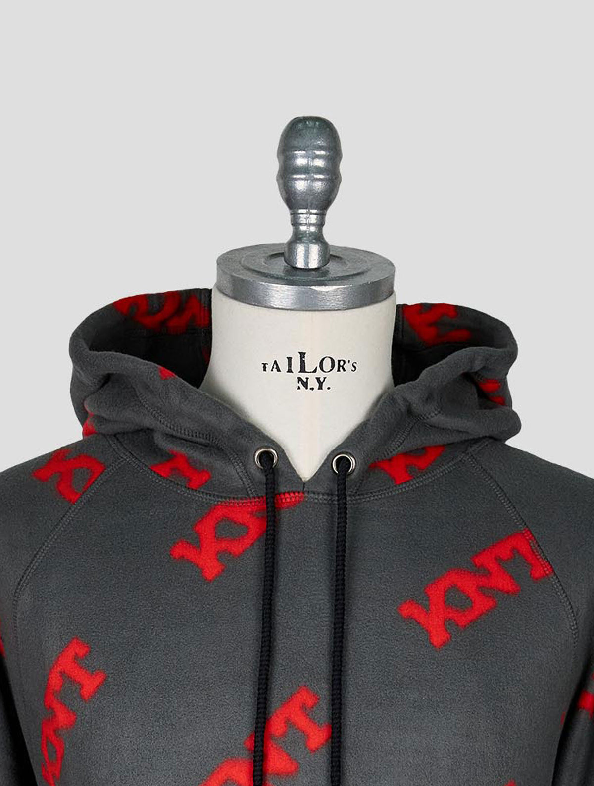 Kiton Knt Gray Red Pa Sweater Hoodie
