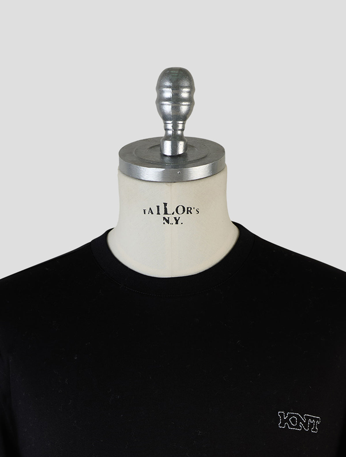Kiton Knt Black Cotton T-Shirt