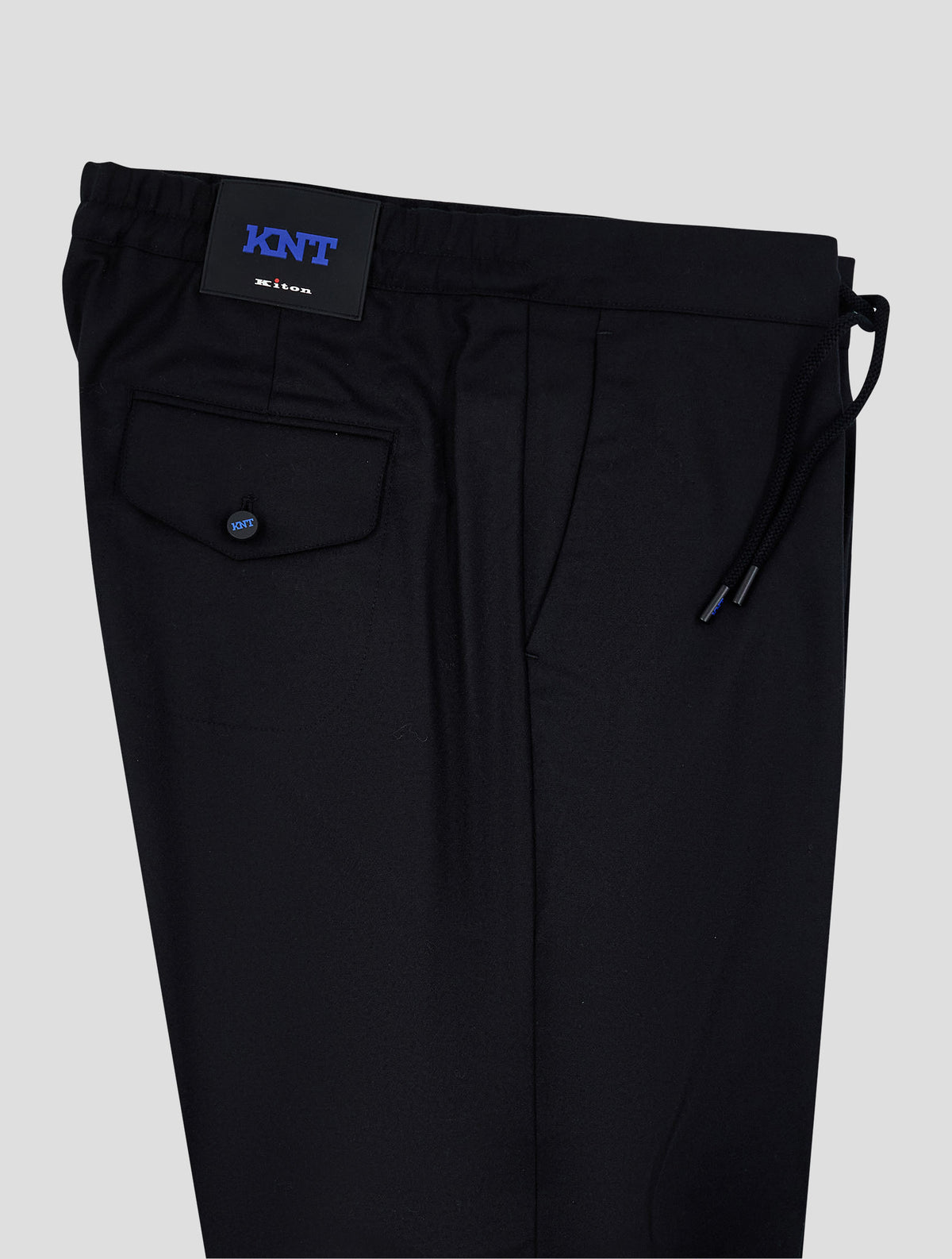 Kiton Knt Black Virgin Wool Ea Pants