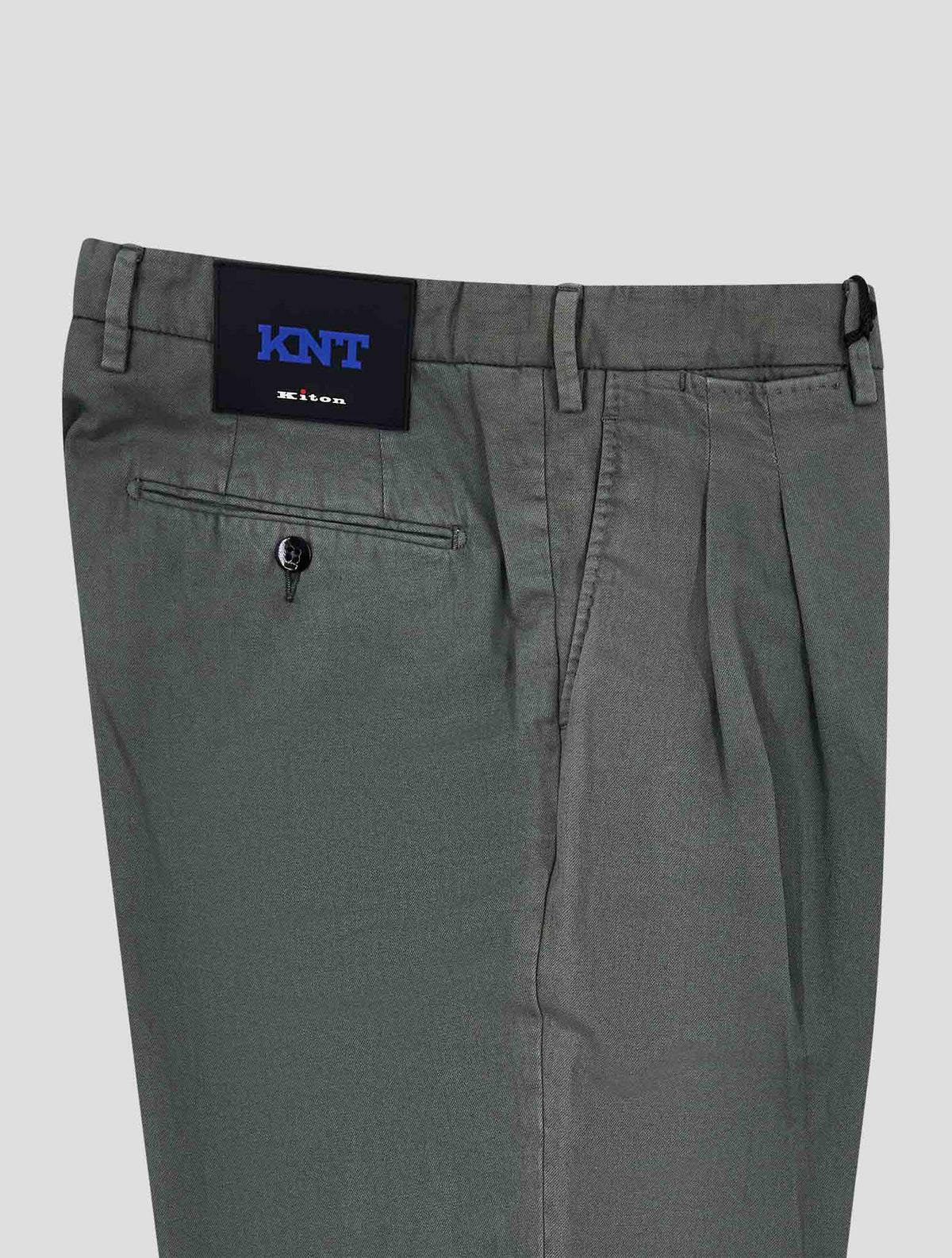 Kiton Knt Gray Cotton Pants